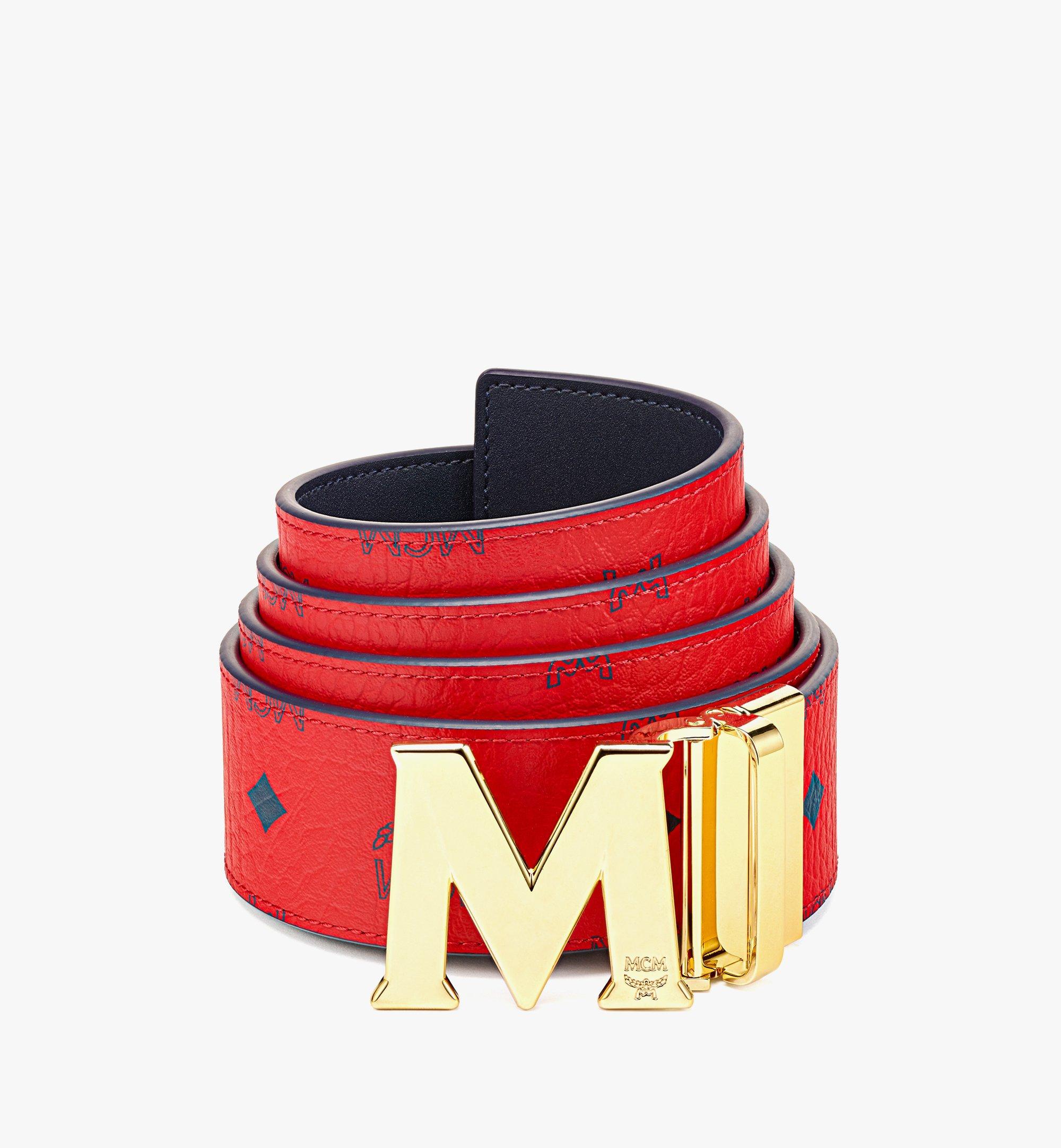 MCM Claus M Reversible Belt Red Size 42-US