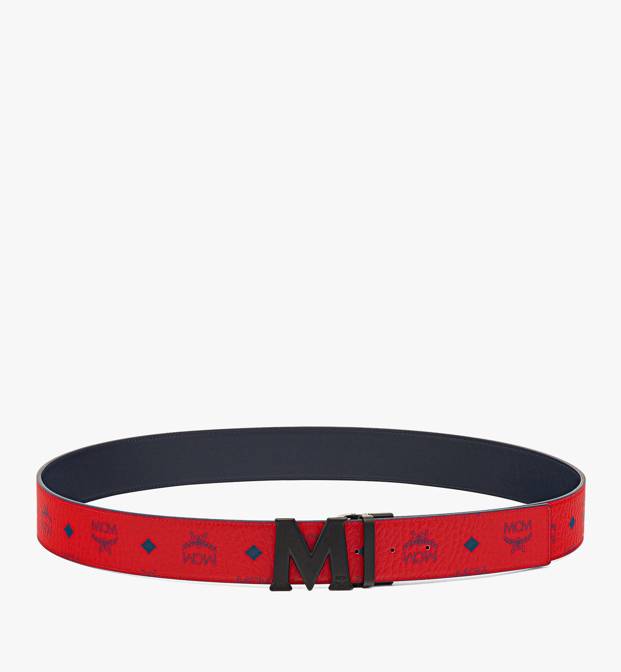 MCM Claus Matte M Reversible Belt 1.75” in Visetos Red MXBAAVI08XC001 Alternate View 2