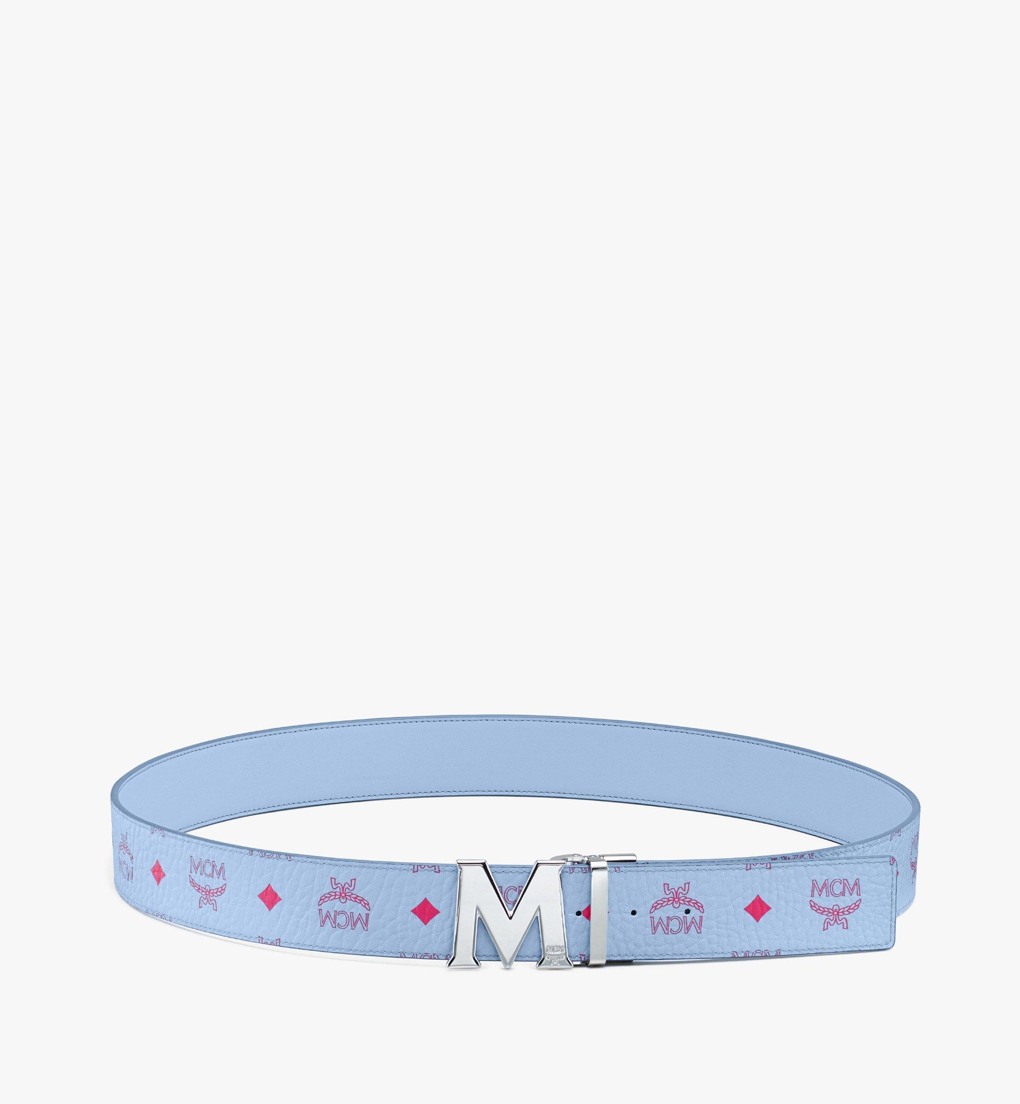 mcm belt baby blue