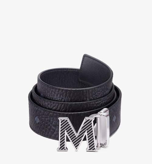 Mcm Belt White And Gold / Mcm white/black reversible belt claus m gold ...