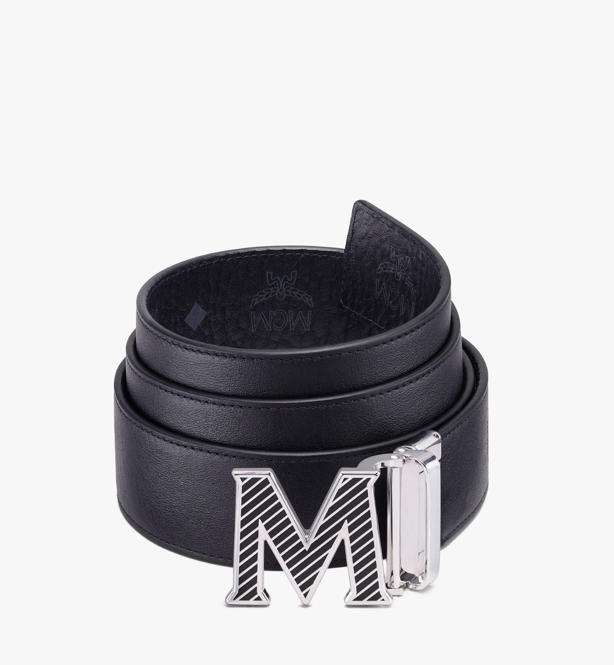 MCM Unisex M Logo Reversible Belt