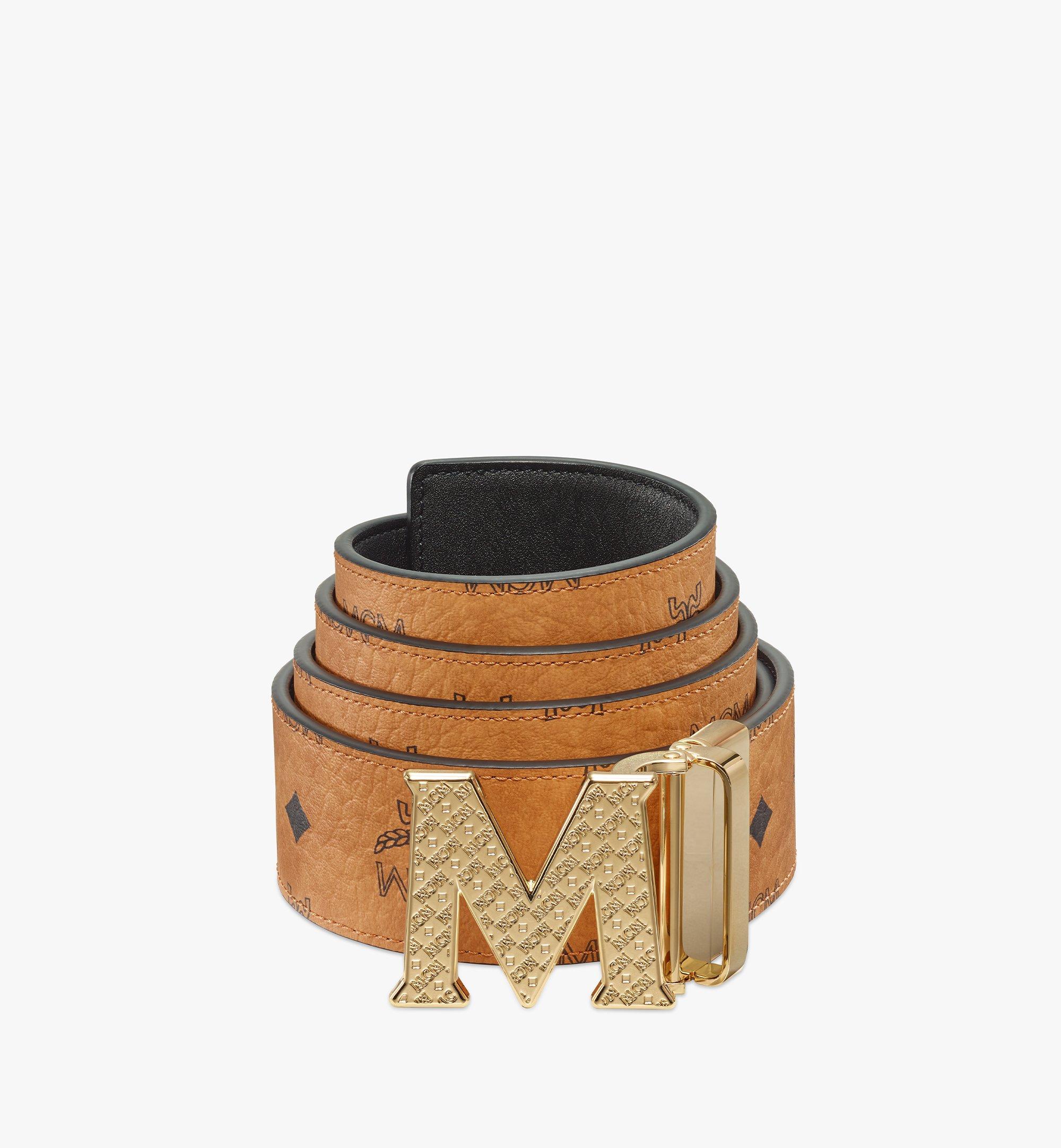 cognac mcm belt