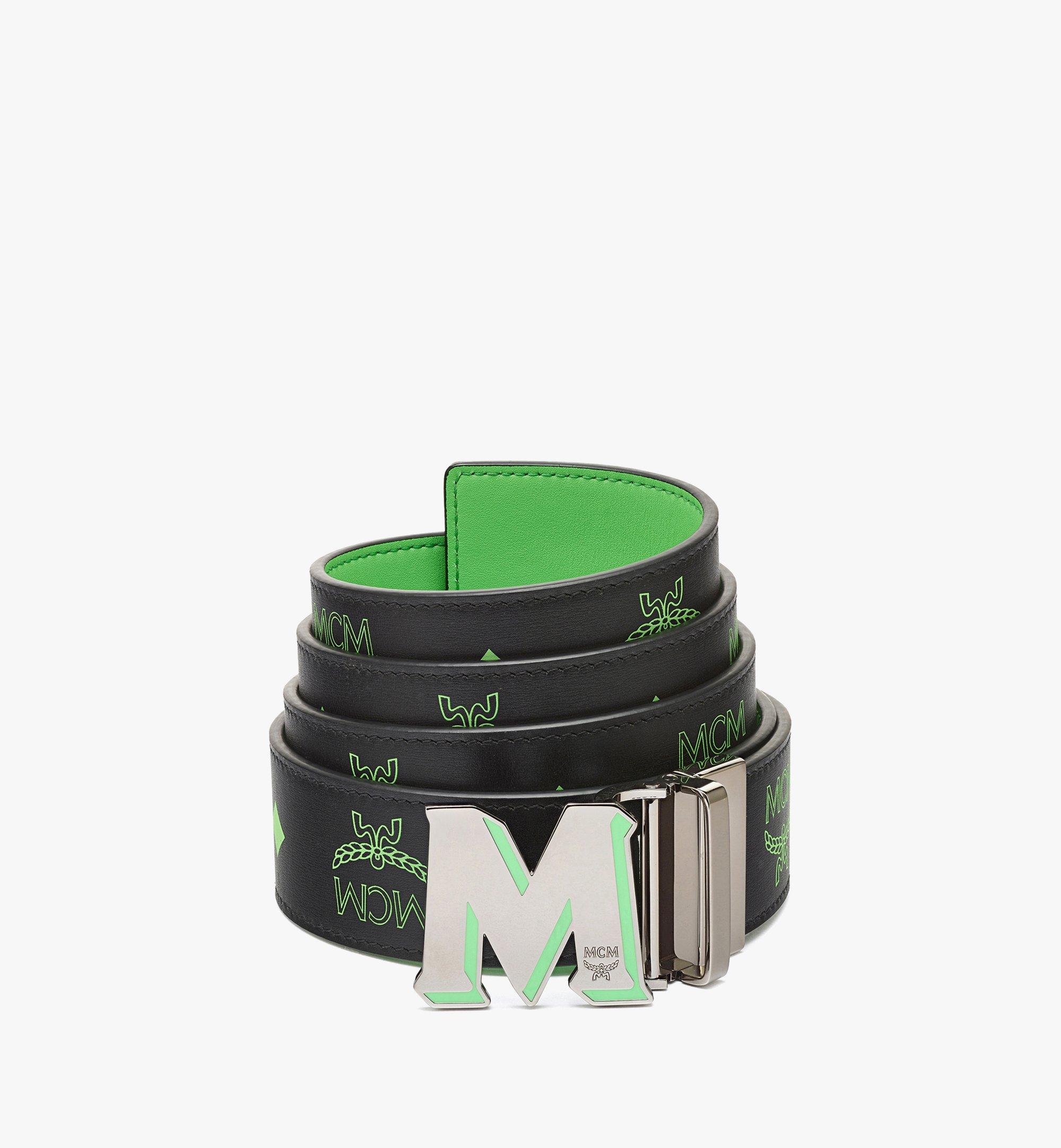 Green on sale mcm belt