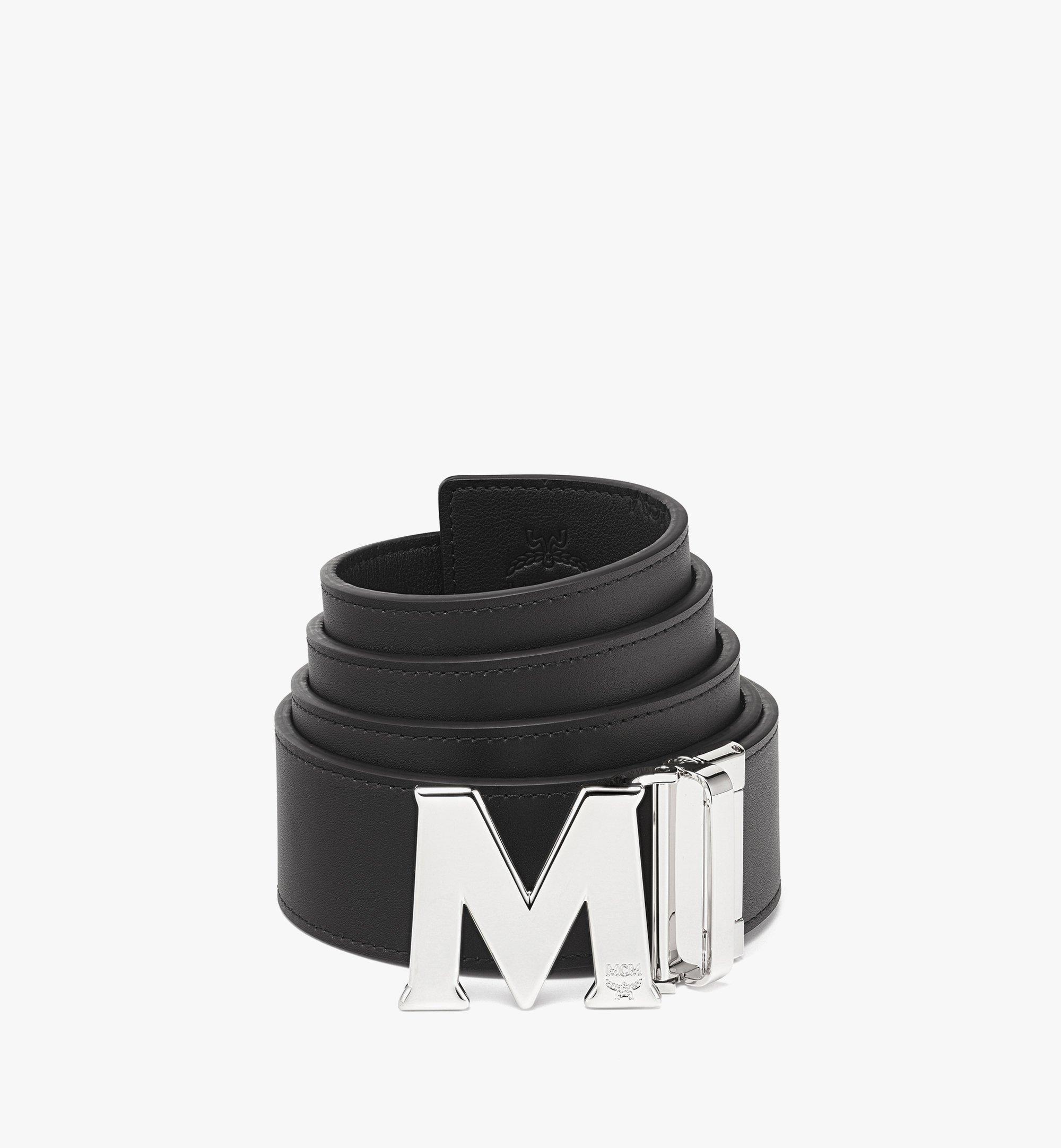 Claus M Reversible Belt 1.75” in Embossed Monogram Leather