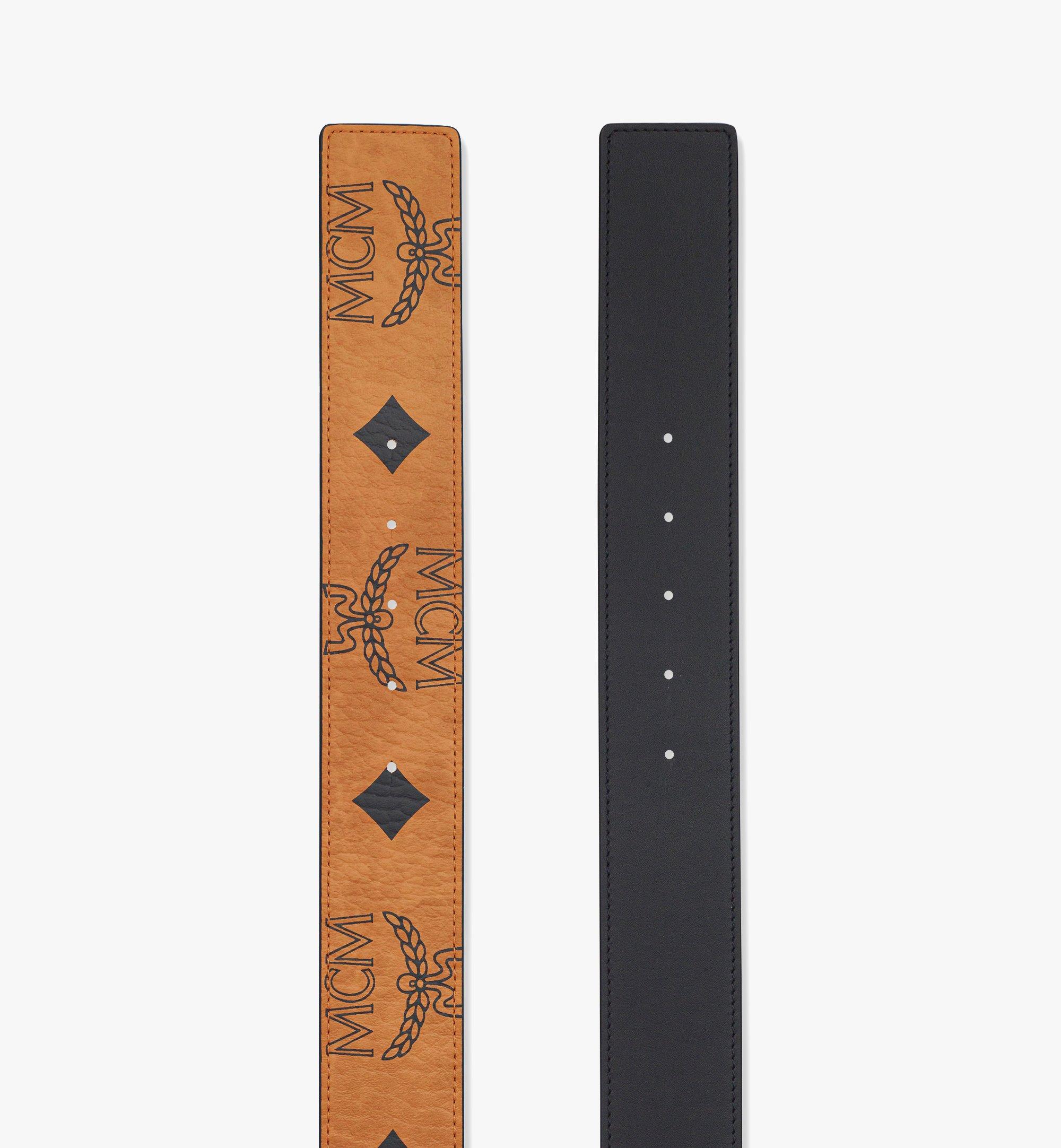 MCM Claus Laurel M Reversible Belt 1.75” in Maxi Visetos Cognac MXBDACJ05CO001 ほかの角度から見る 2