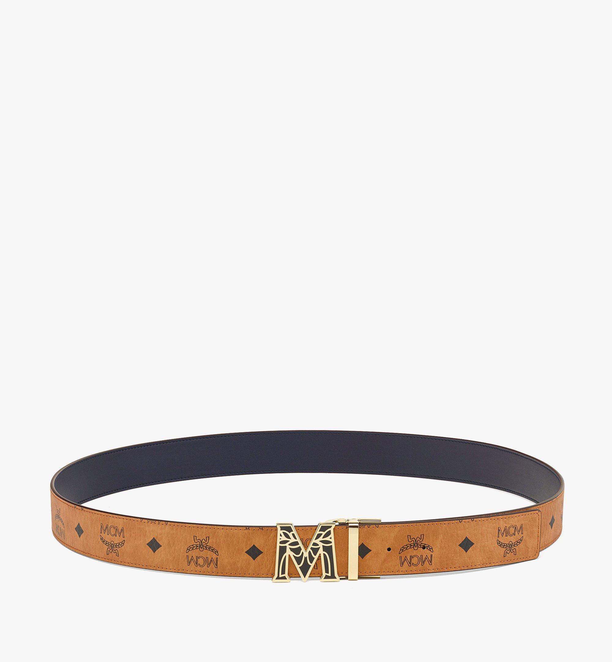 Cut to Size Claus M Reversible Belt 1.5 in Visetos Cognac