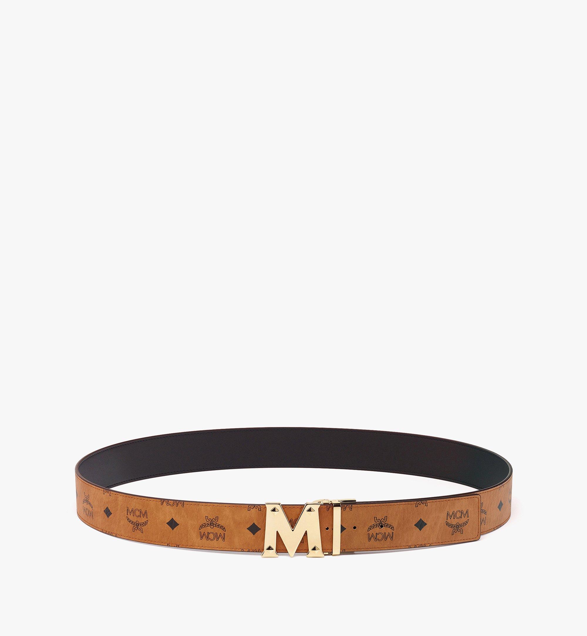 MCM Claus スタッド M リバーシブル ベルト 1.75" - ヴィセトス Cognac MXBDACJ10CO001 ほかの角度から見る 1