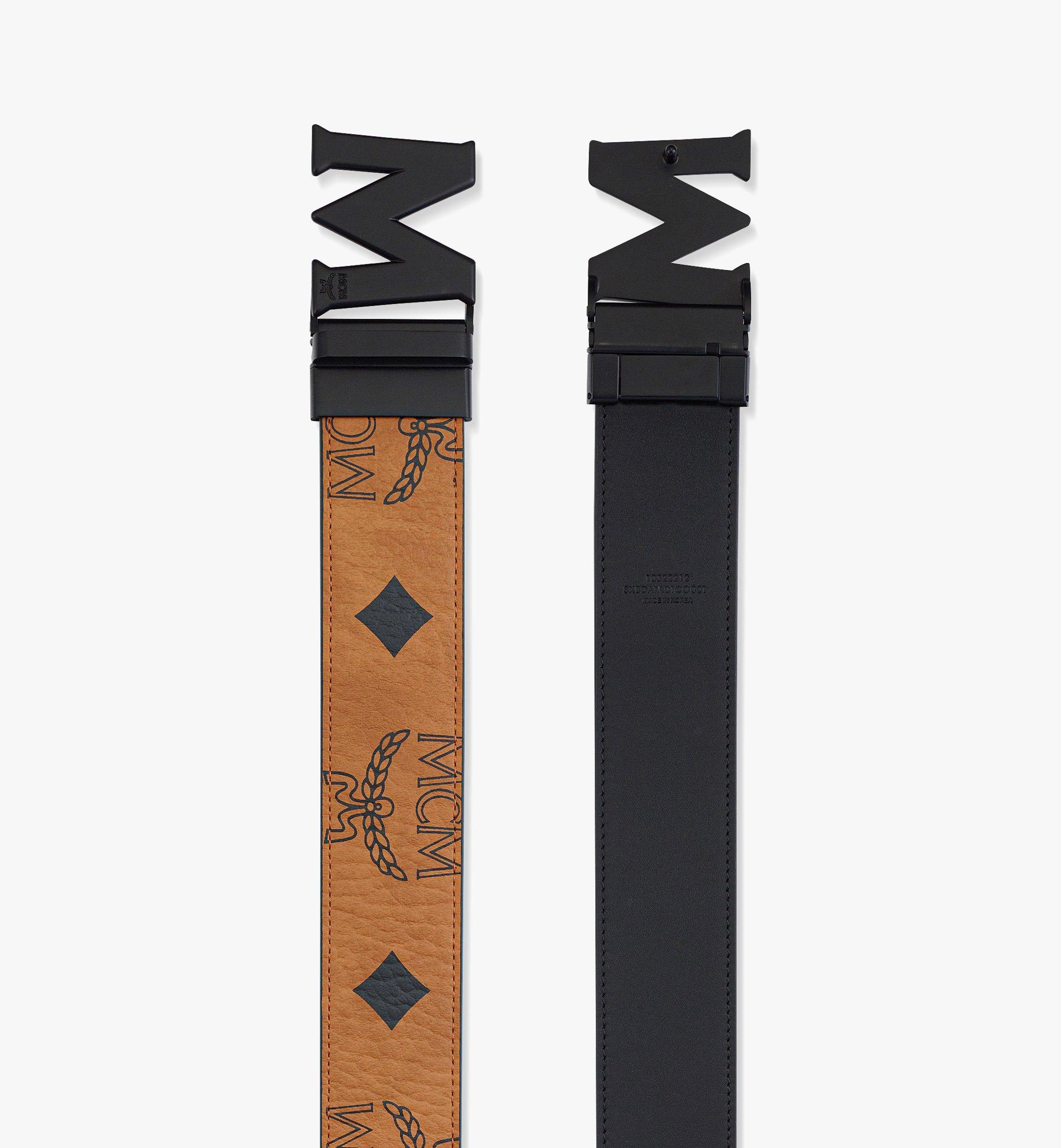 MCM Claus マット M リバーシブル ベルト 1.75" - マキシ ヴィセトス Black MXBDATA01CO001 ほかの角度から見る 1