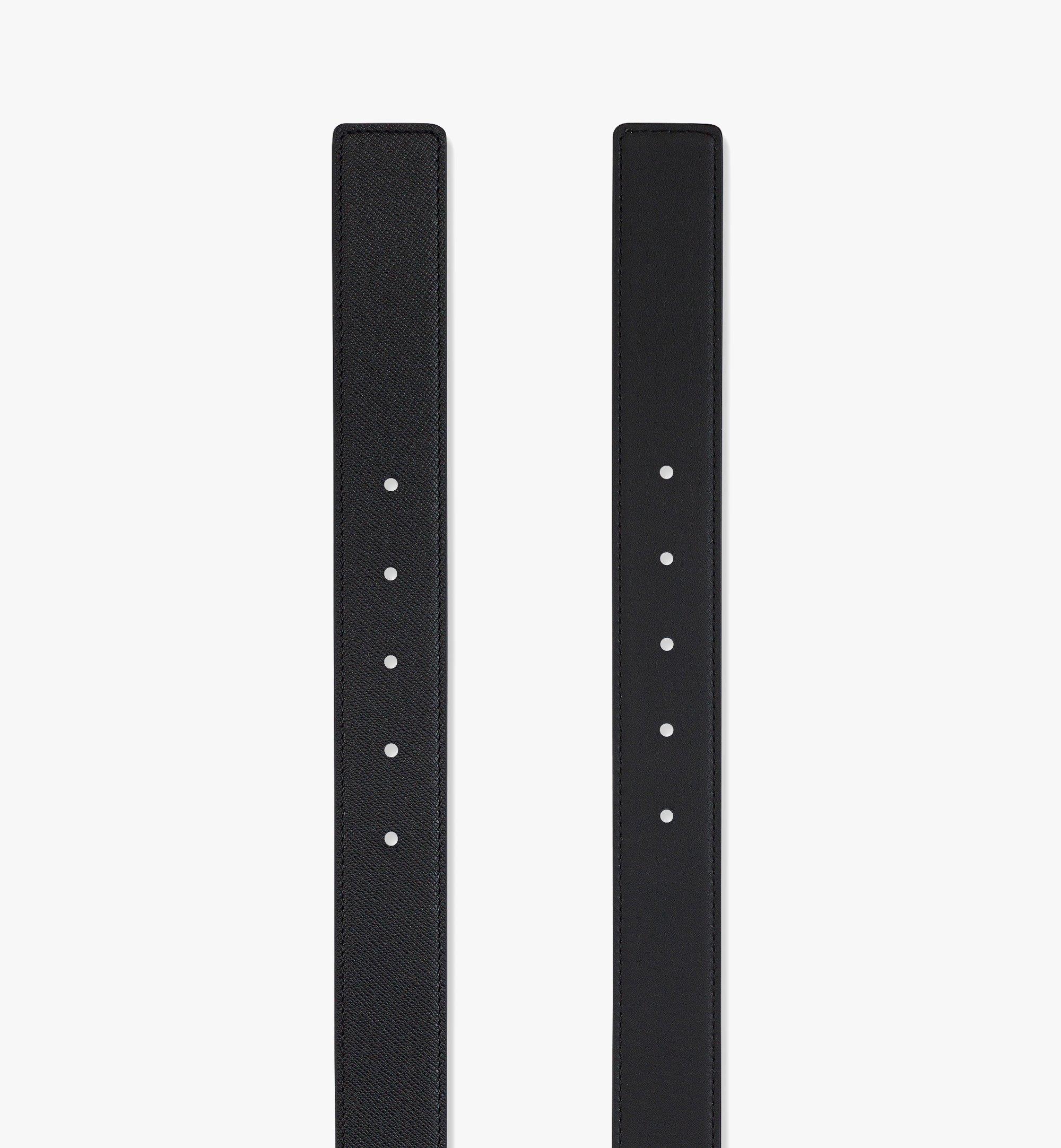 MCM Aren Belt 1.3” in Embossed Leather Black MXBDATA02BK110 Alternate View 2