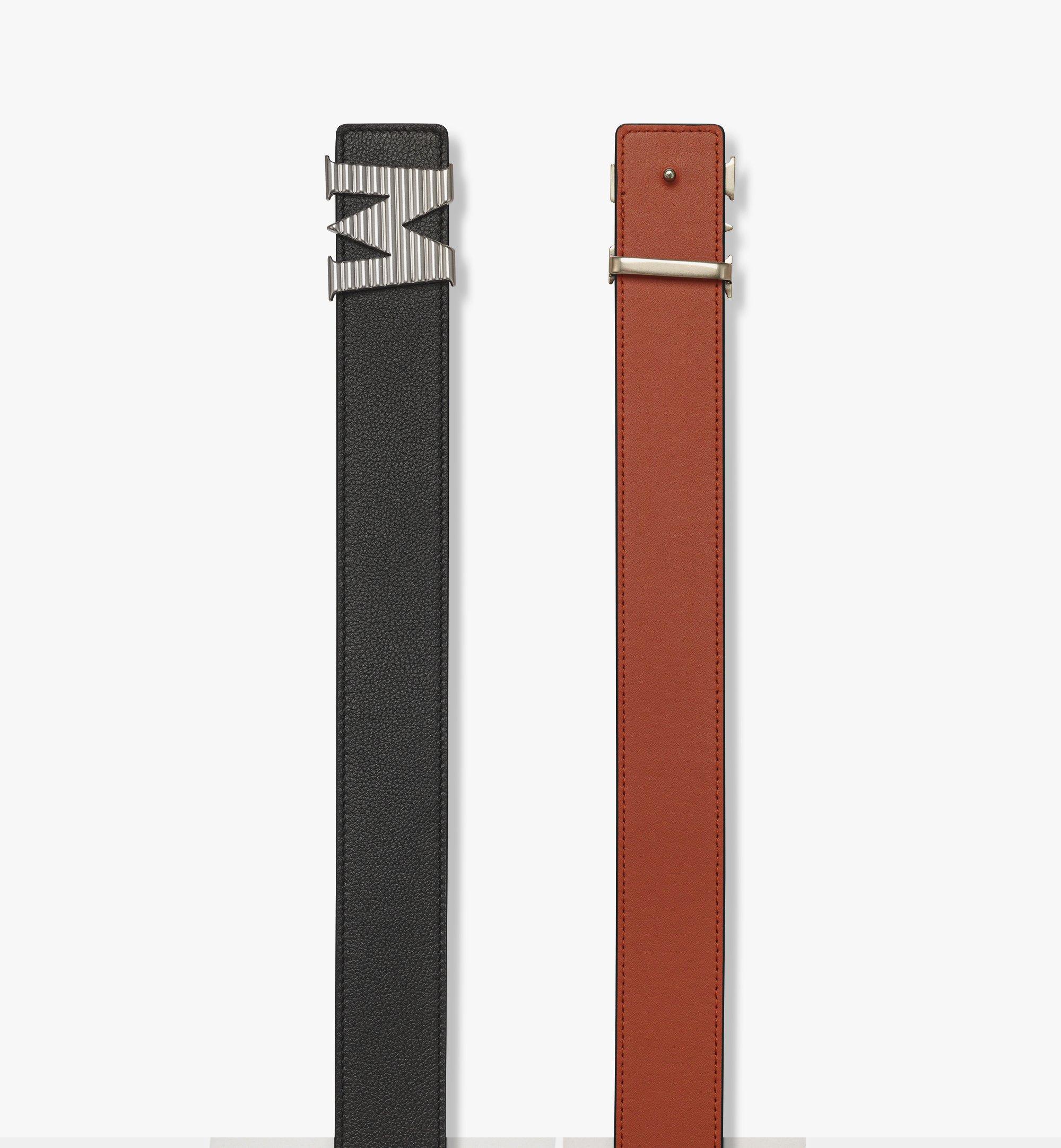 MCM Claus Fluted M Wendegürtel aus geprägtem Leder, 3,8 cm Black MXBEACJ05BK105 Noch mehr sehen 1