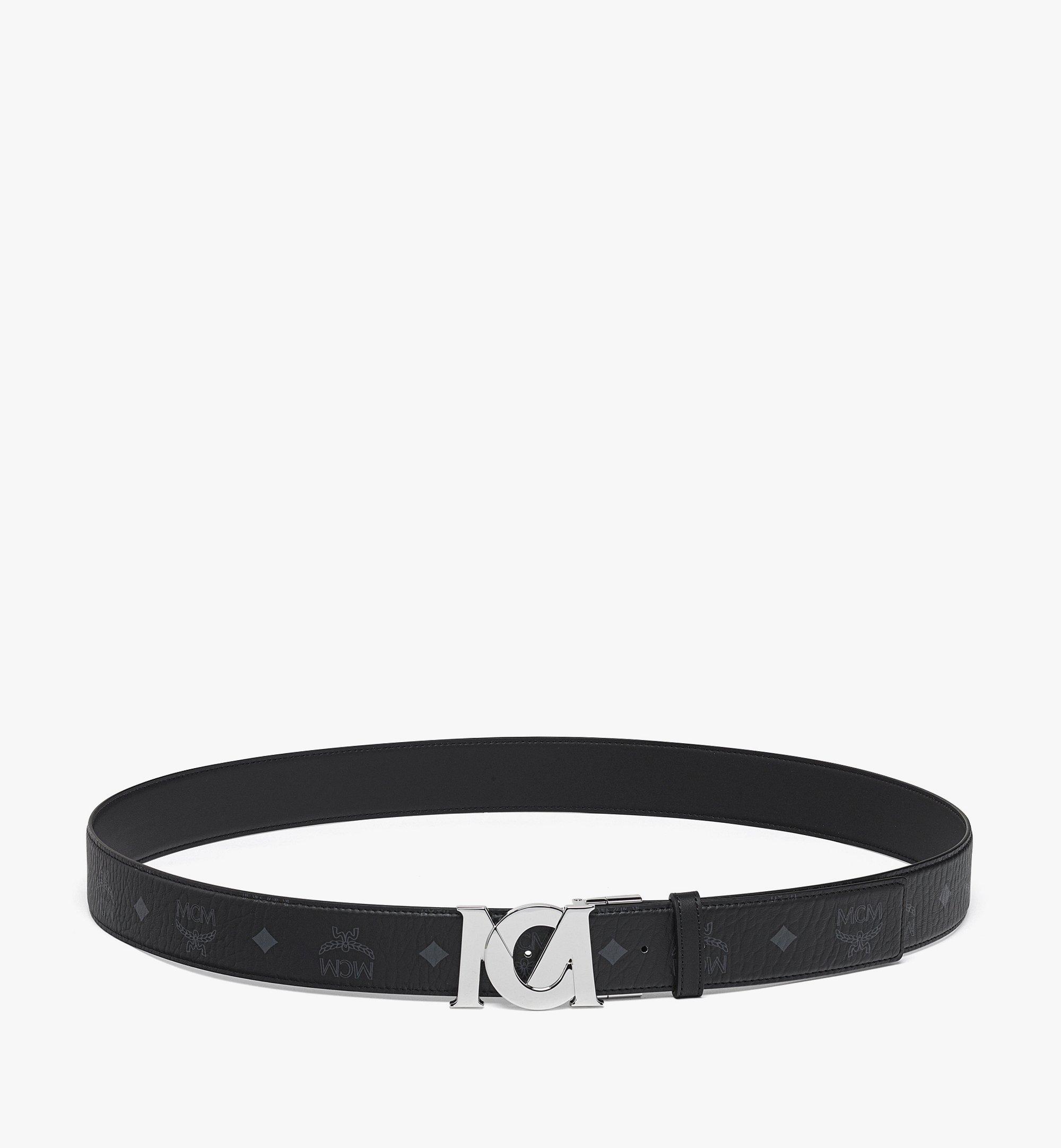 Ceinture réversible M-Art 3,8 cm en Visetos
