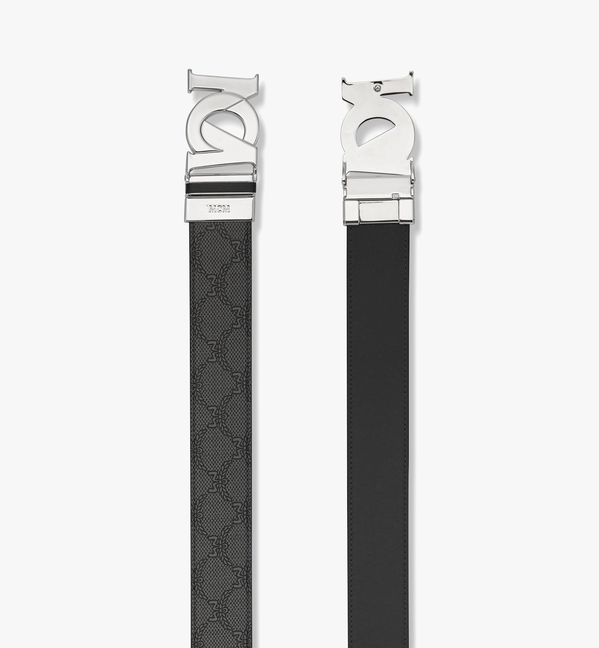 MCM Ceinture réversible M-Art 3,8 cm en Lauretos Grey MXBEAUM04ED001 Plus de photos 1