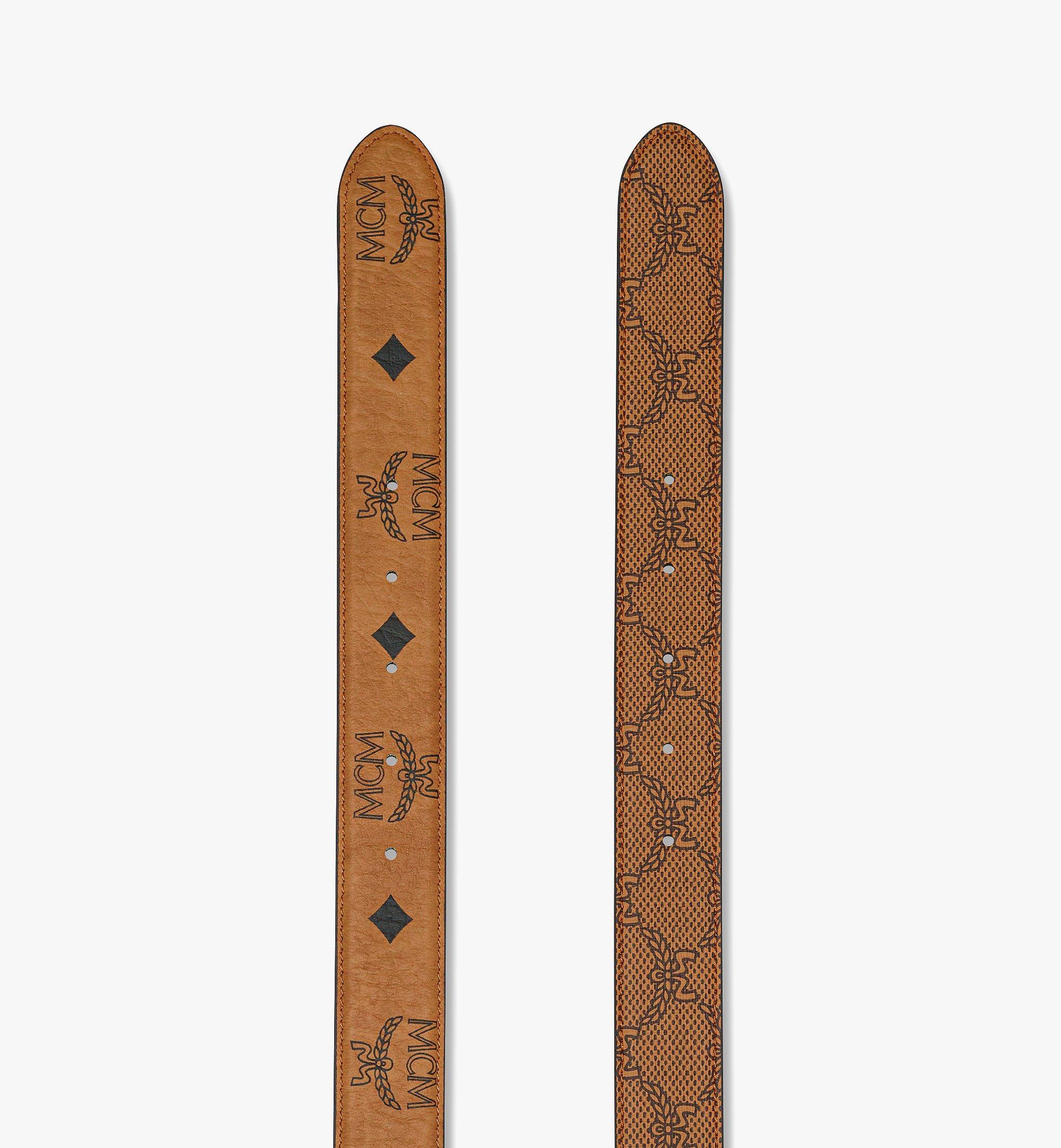 MCM Ceinture réversible monogrammée à boucle losange Cognac MXBESAK01CO001 Plus de photos 2