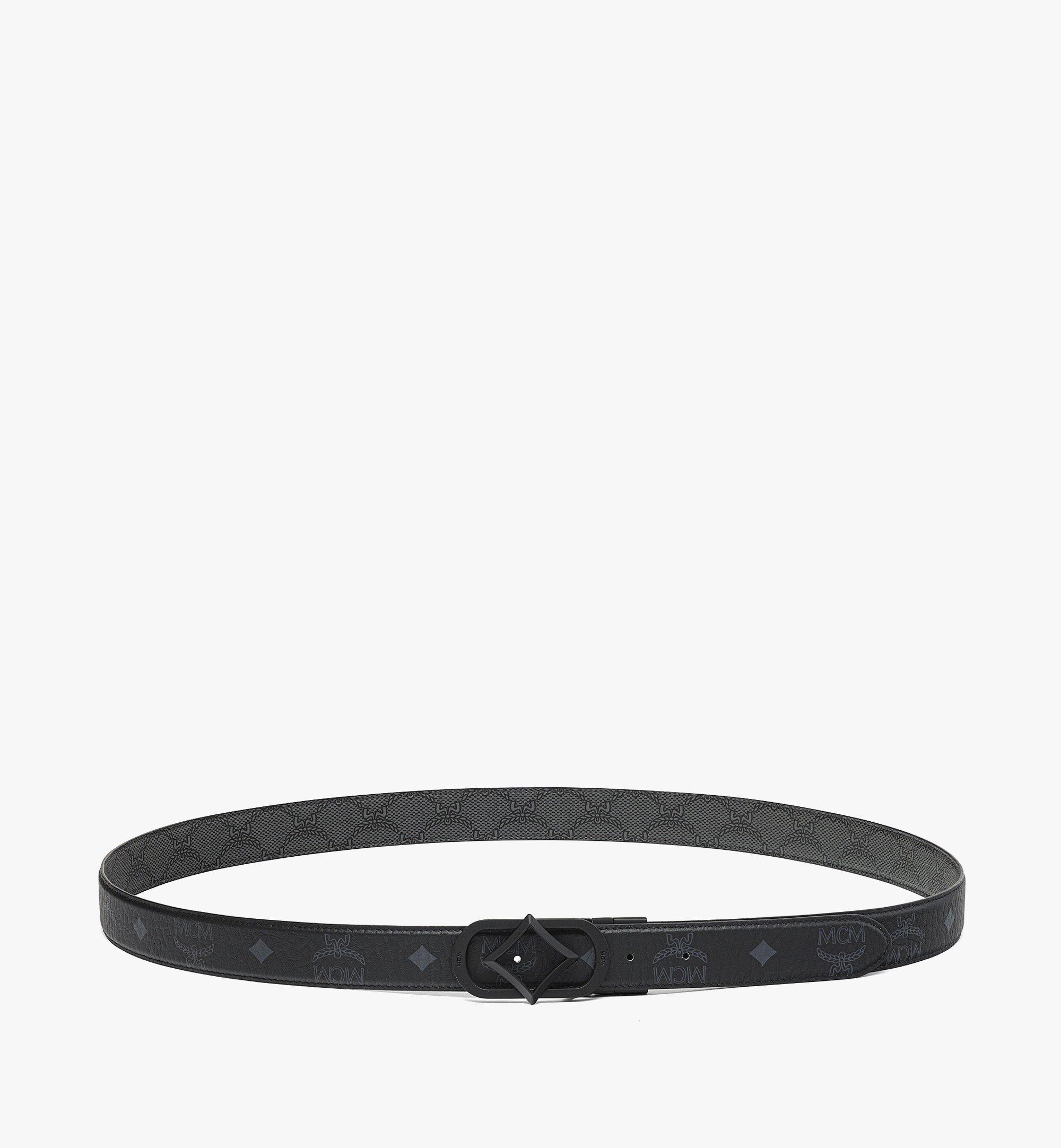 Diamond Buckle Reversible Monogram Belt