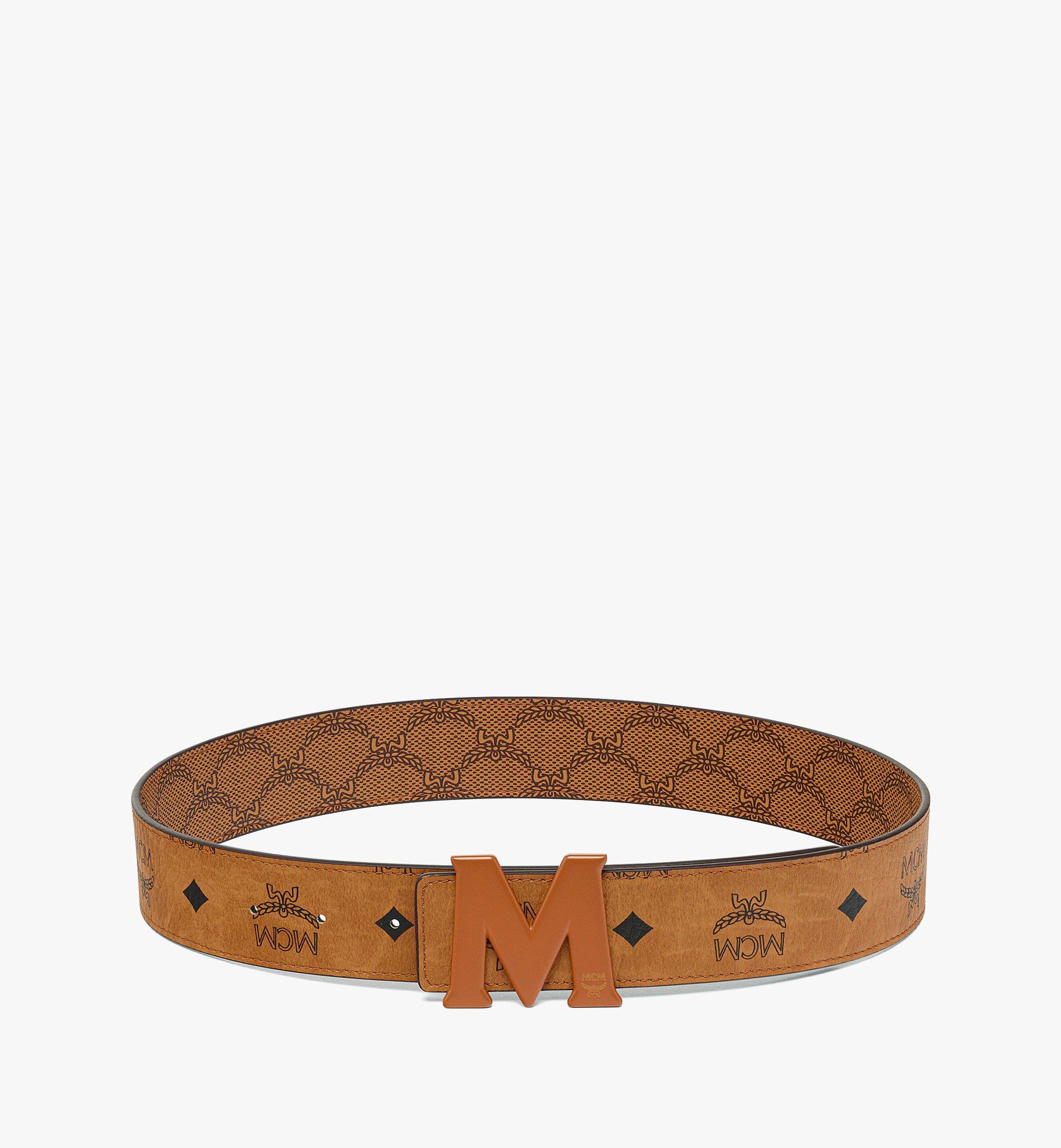 Ceinture réversible Claus M monogrammée 3,8 cm