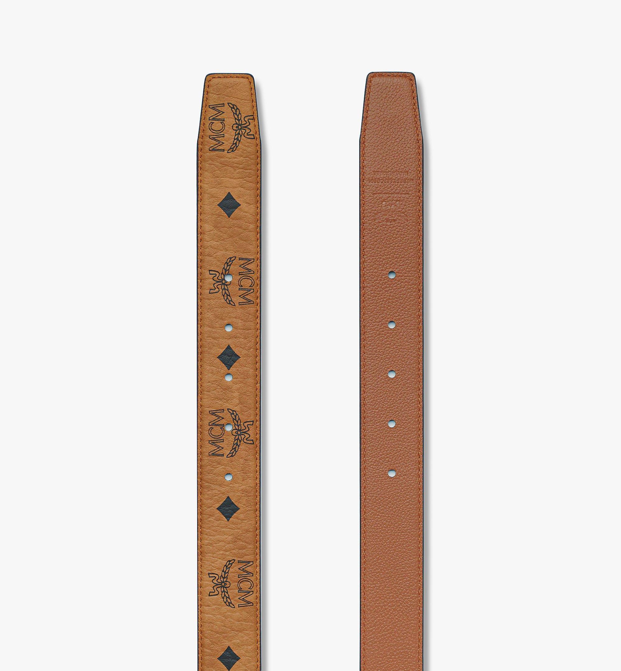 MCM Ceinture réversible Aren 3,3 cm en Visetos Cognac MXBESTA02CO001 Plus de photos 2