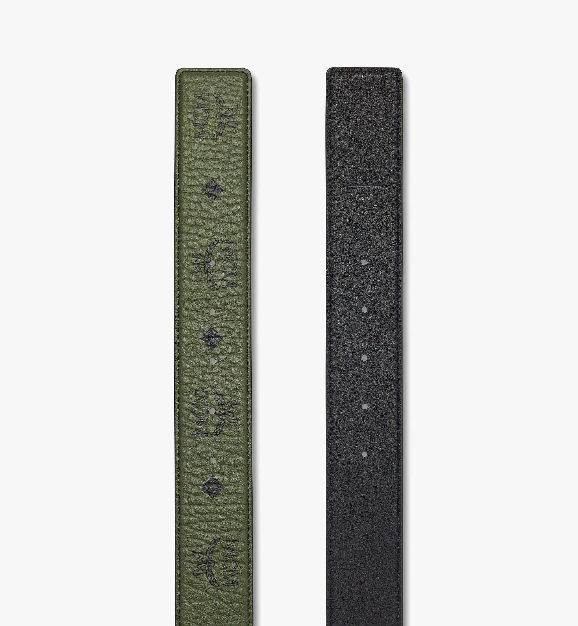 MCM M-Art Reversible Belt 1.5” in Visetos Green MXBFAUM02K8001 Alternate View 2