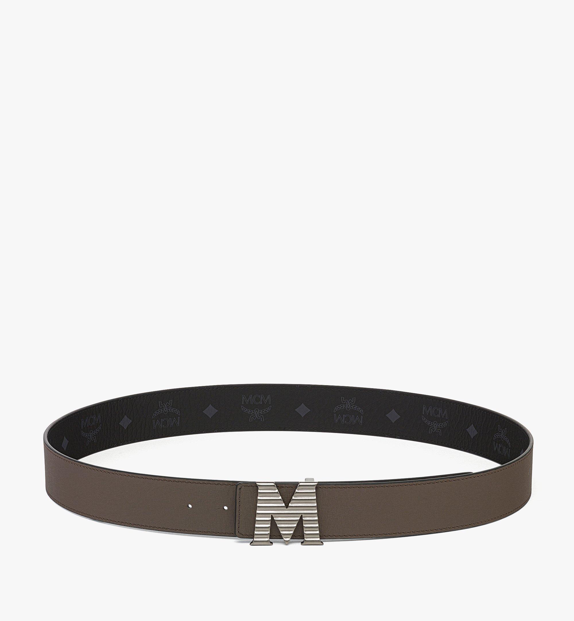 Ceinture Claus à boucle M cannelée 3,8 cm en cuir embossé