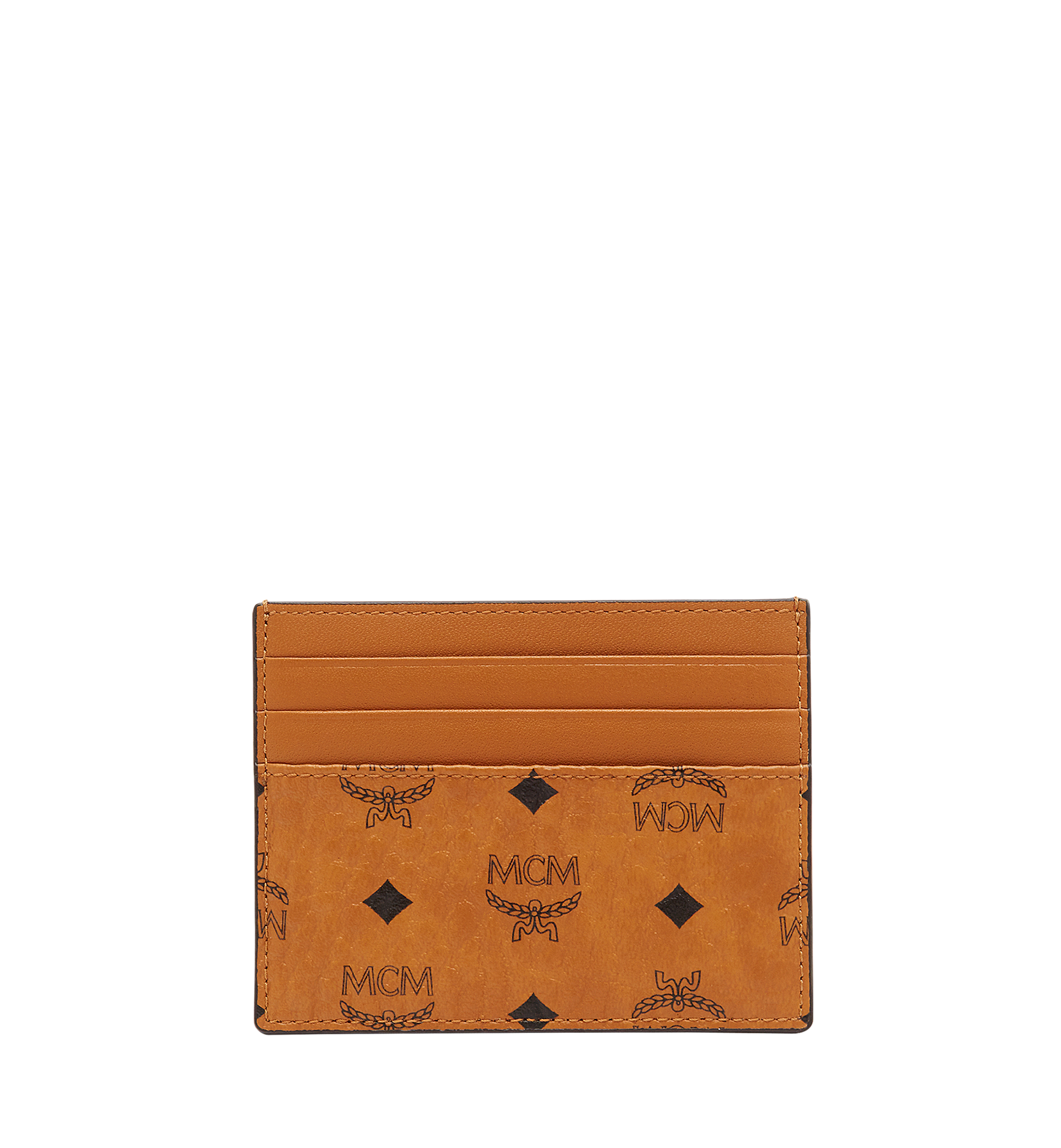 Mini Money Clip Card Case in Visetos Original Cognac | MCM® US