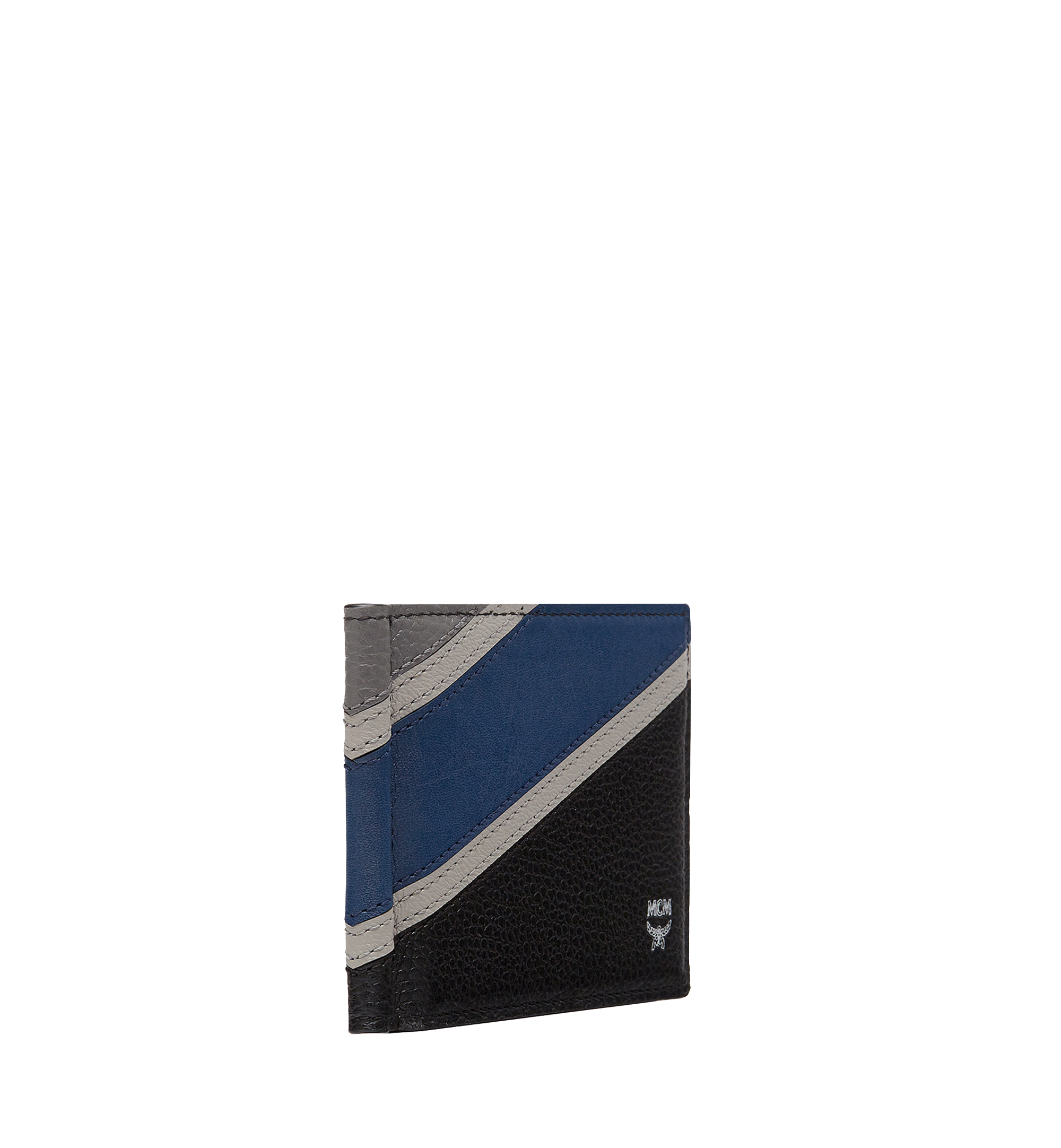 MCM Ottomar Money Clip in Chevron Leather Navy MXC8SOT26VA001 Noch mehr sehen 1