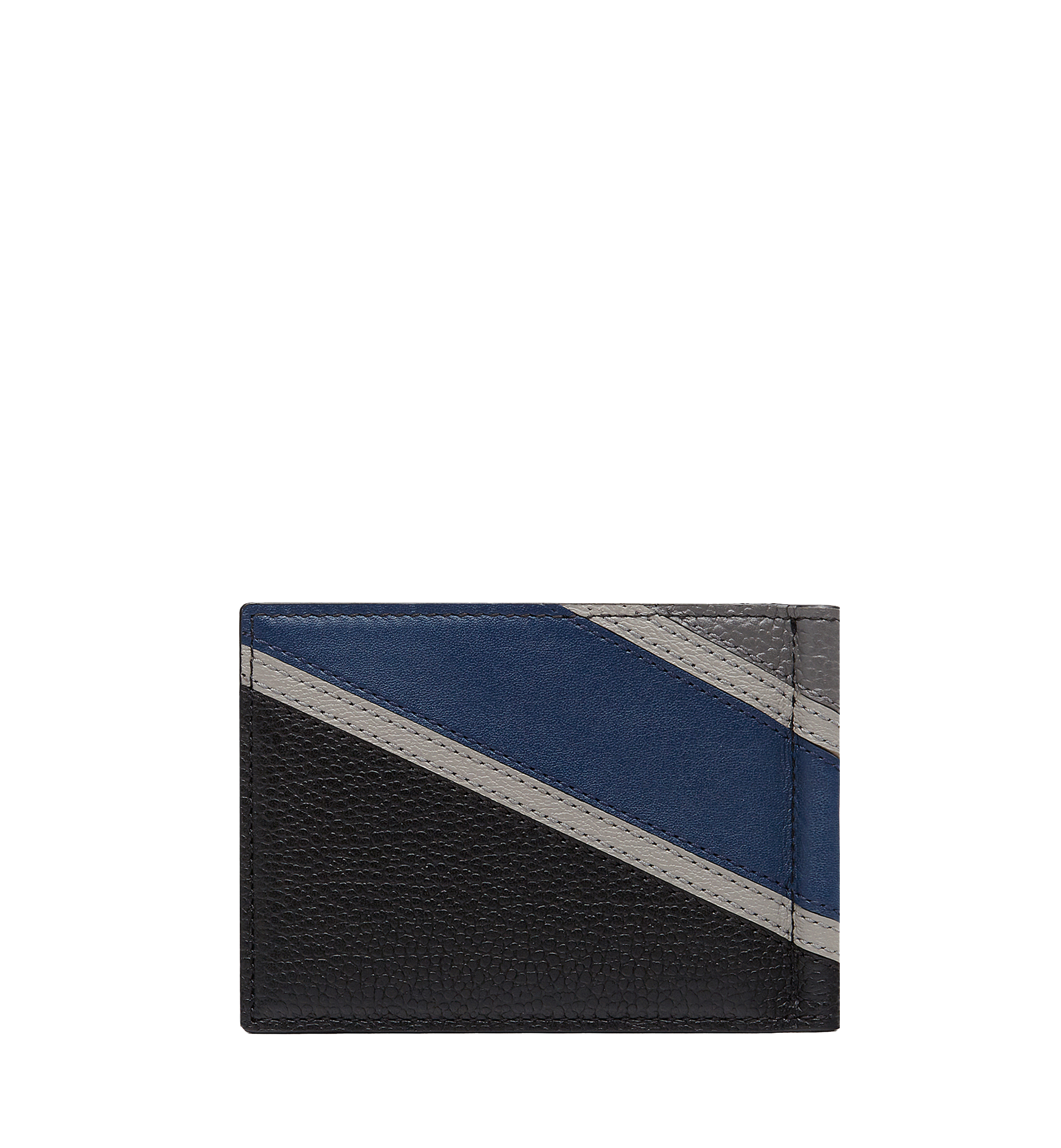 MCM Ottomar Money Clip in Chevron Leather Navy MXC8SOT26VA001 Noch mehr sehen 2