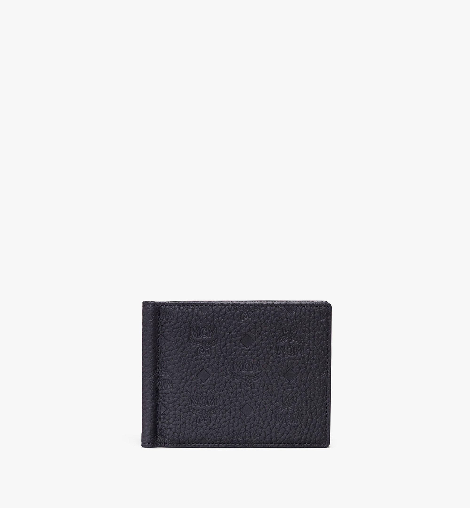 One Size Money Clip Wallet in Tivitat Leather Black | MCM® JP