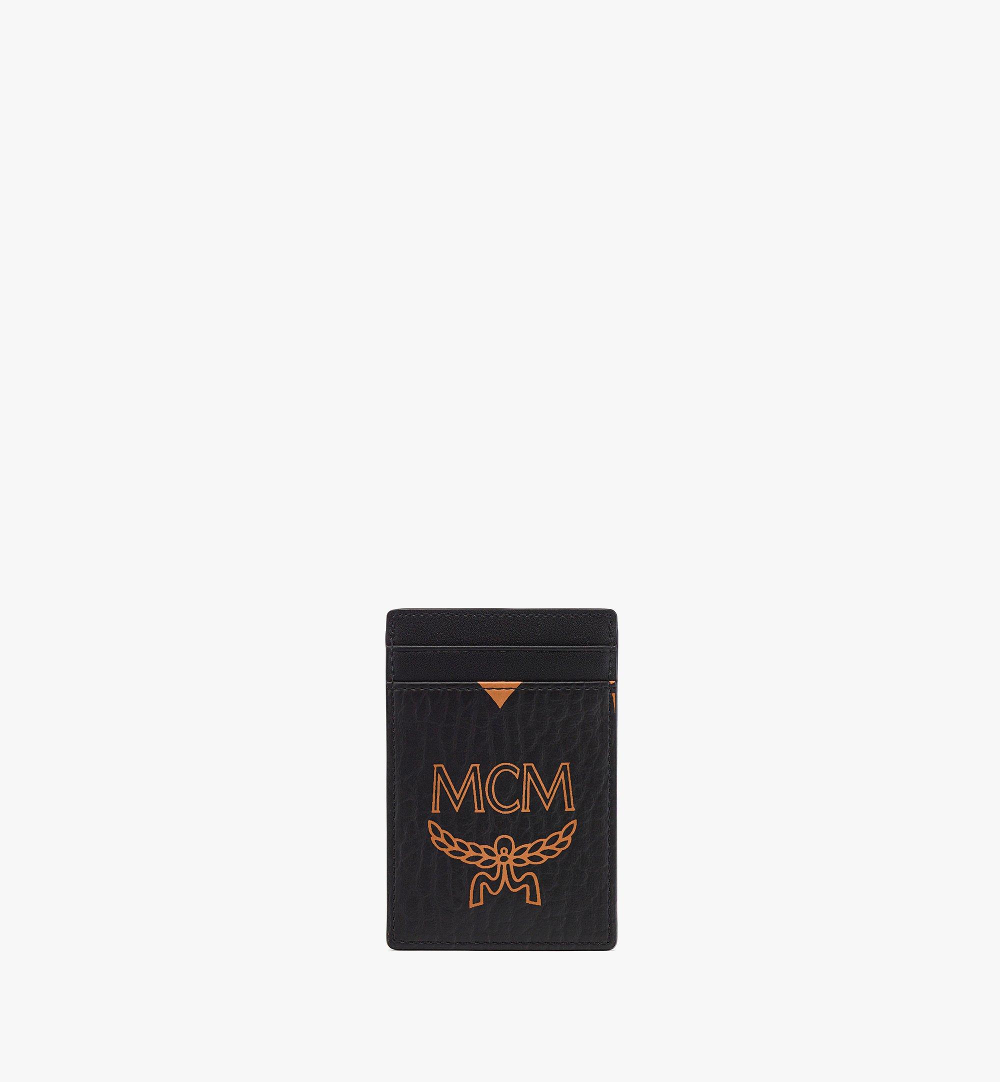 MCM Aren Money Clip Card Case in Maxi Visetos Black MXCDATA02BK001 Alternate View 2