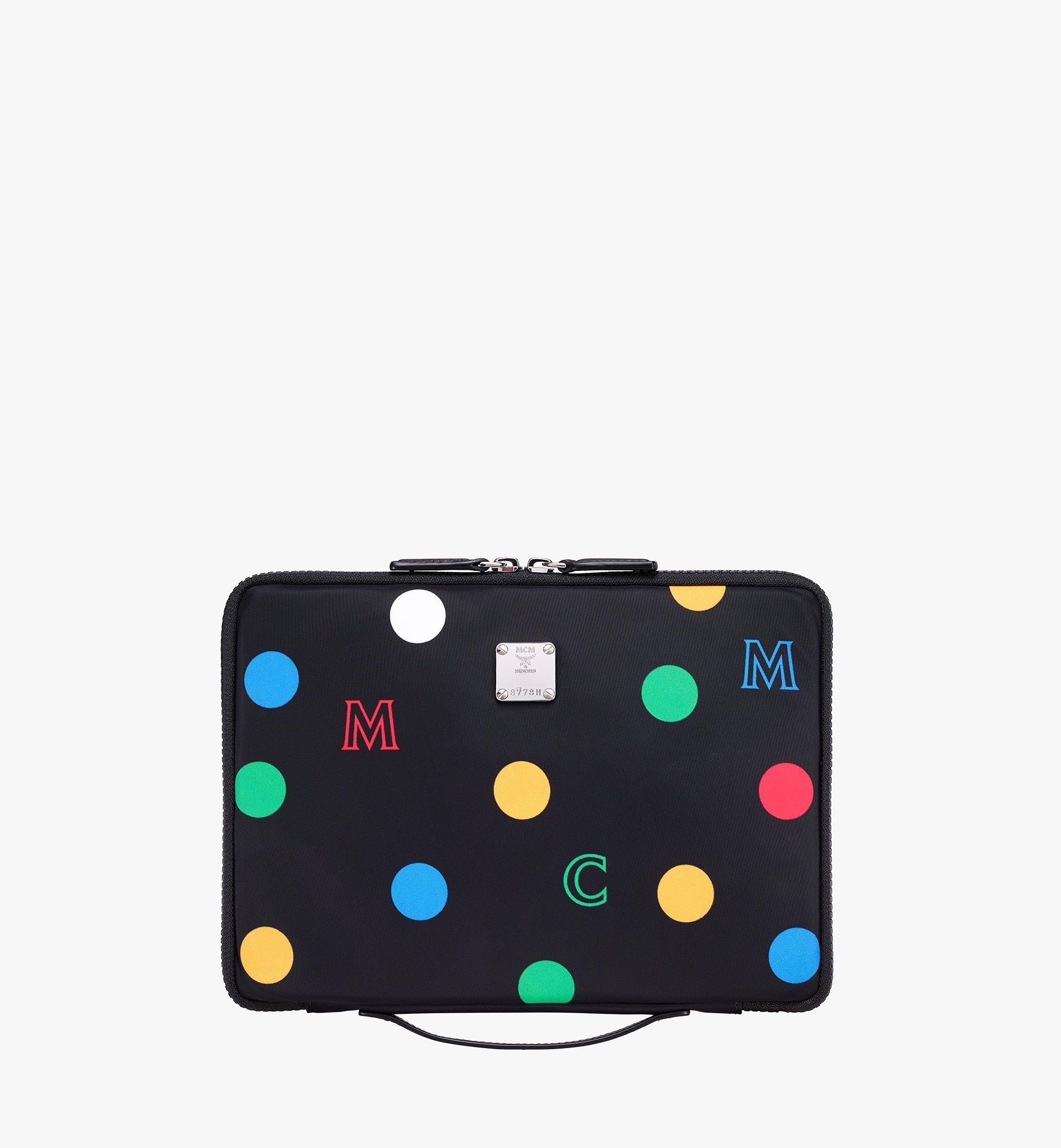 MCM 11インチiPad ケース - ポルカドット ナイロン Black MXEAAPD02BK001 ほかの角度から見る 1
