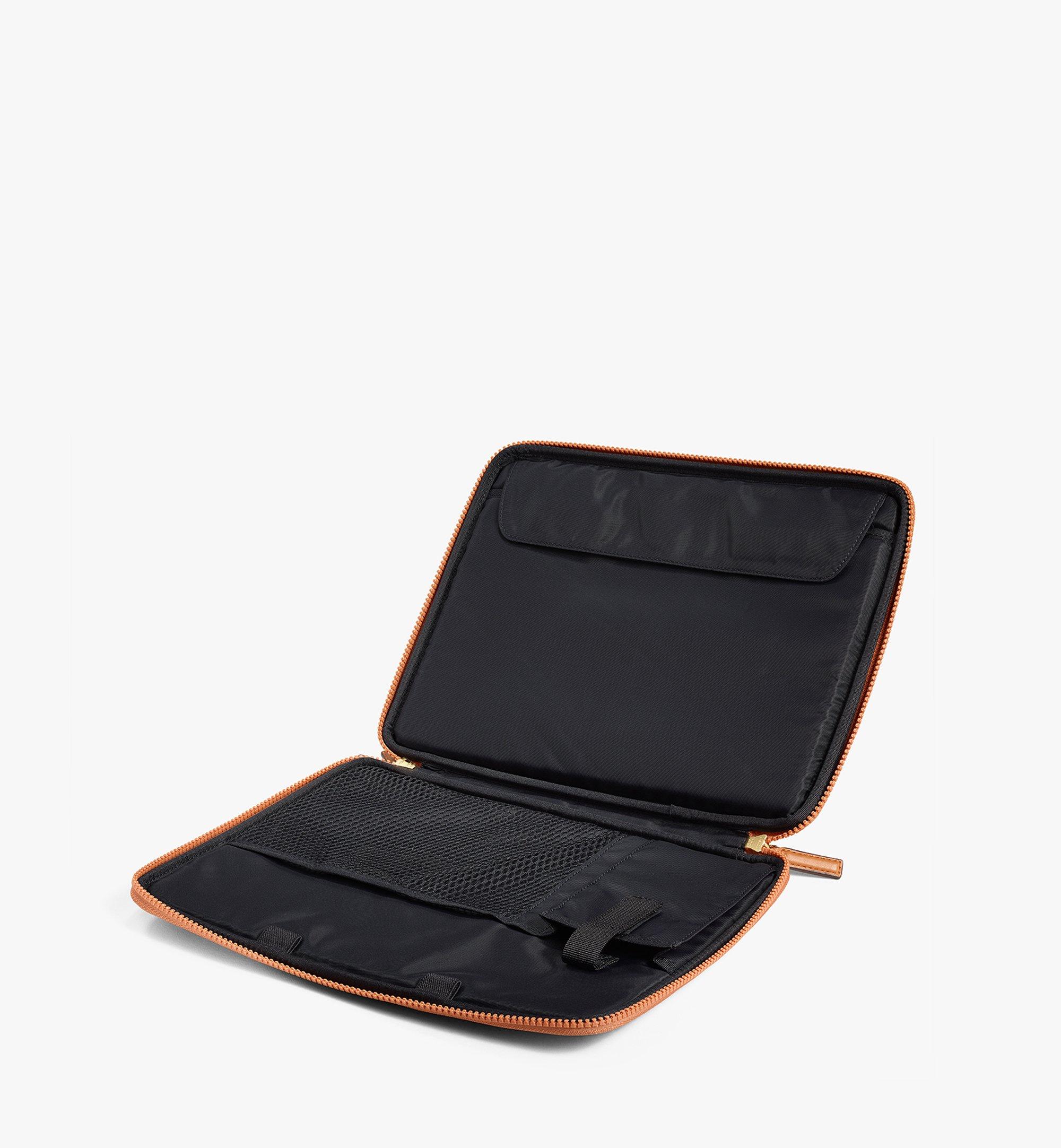 MCM Heritage Visetos Zip Around iPad Case Cognac | FASHIONPHILE