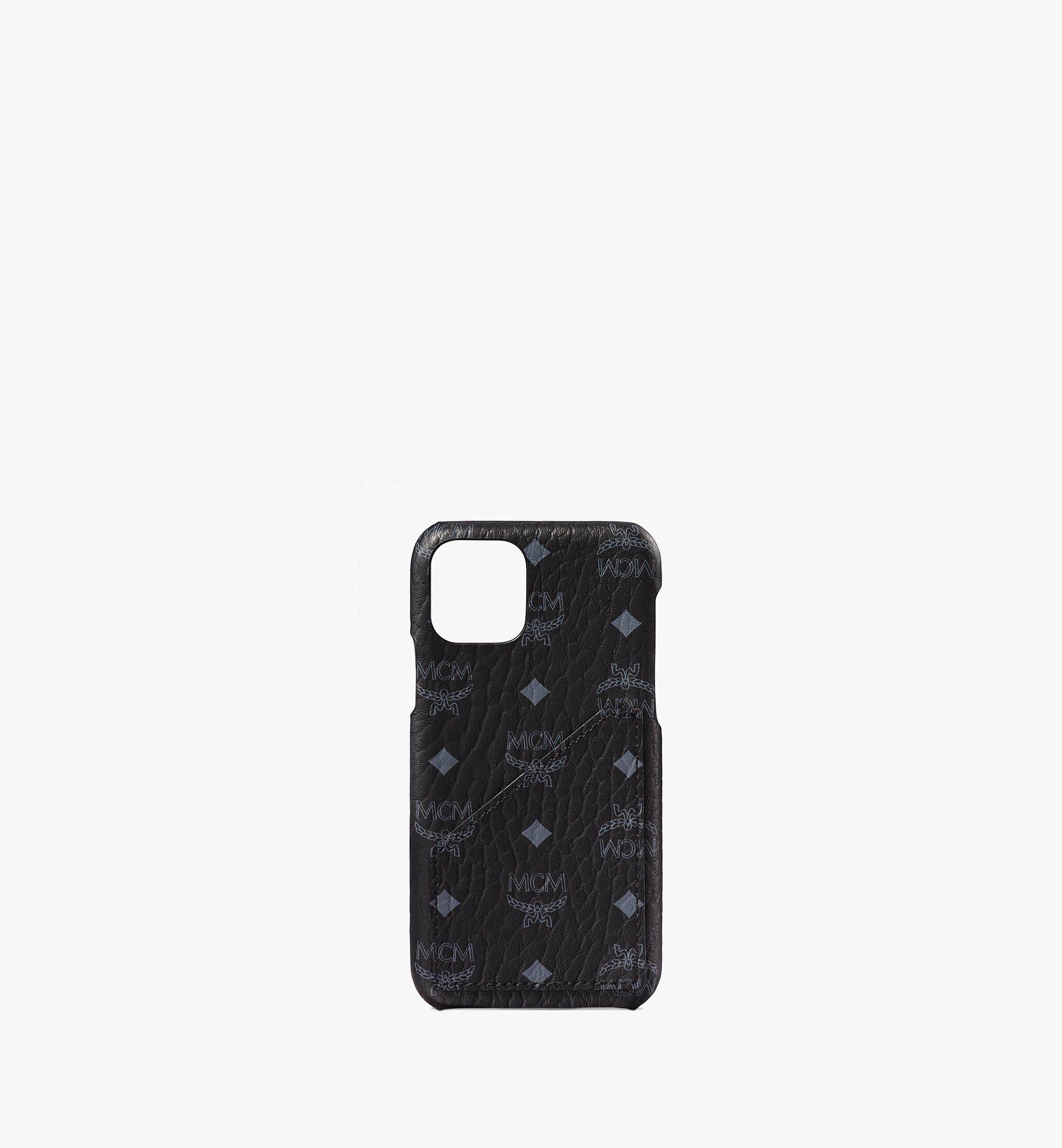 One Size iPhone 11 Pro Case in Visetos Original Black MCM ®FR
