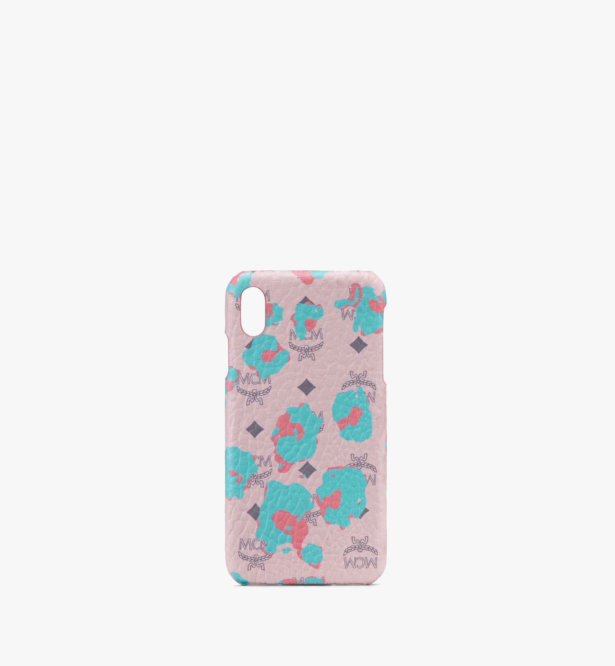One Size iPhone XS Max Case in Floral Leopard Pink | MCM ®CA