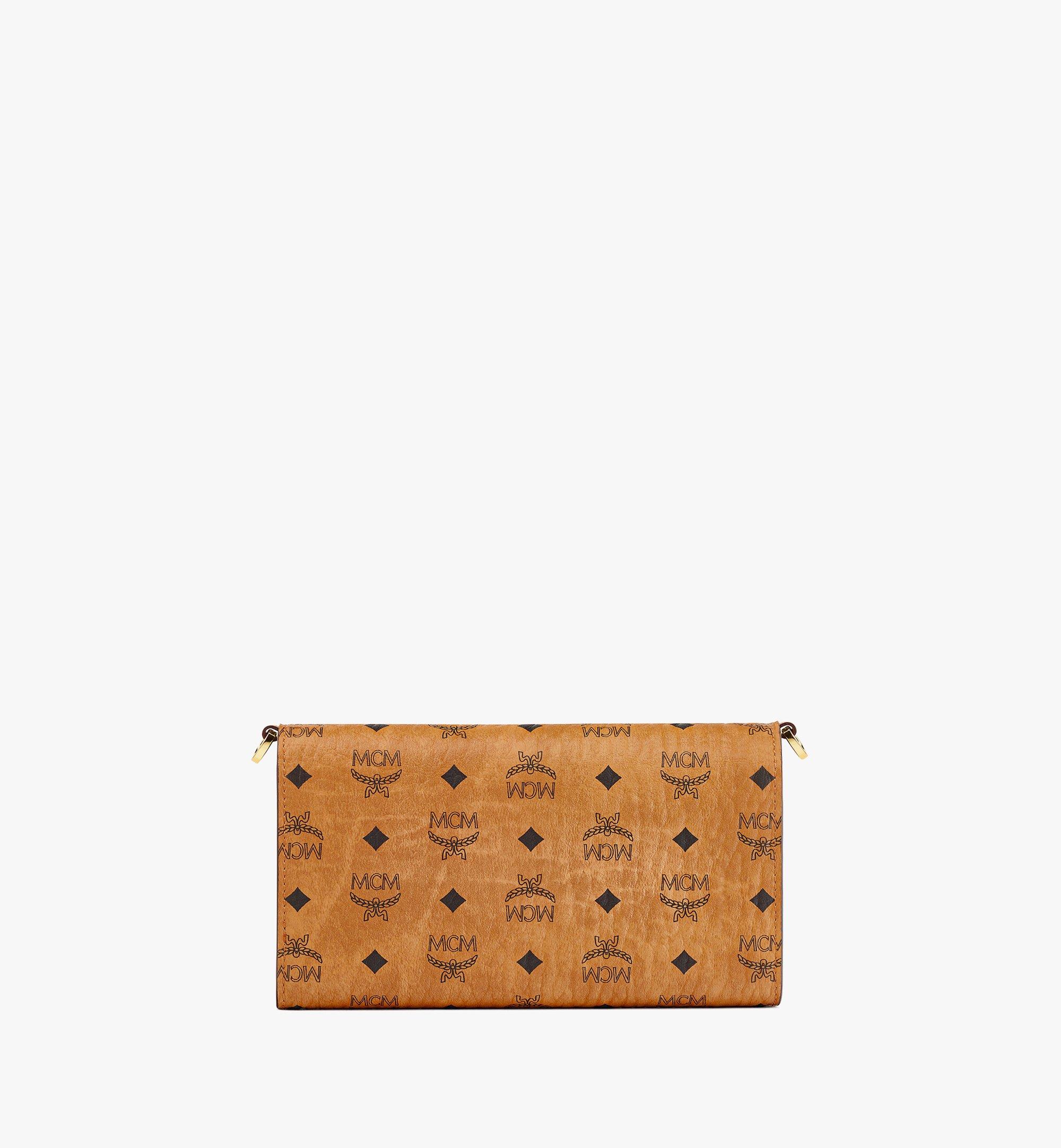 Mcm Aren Crossbody Pouch in Maxi Visetos Cognac Visetos