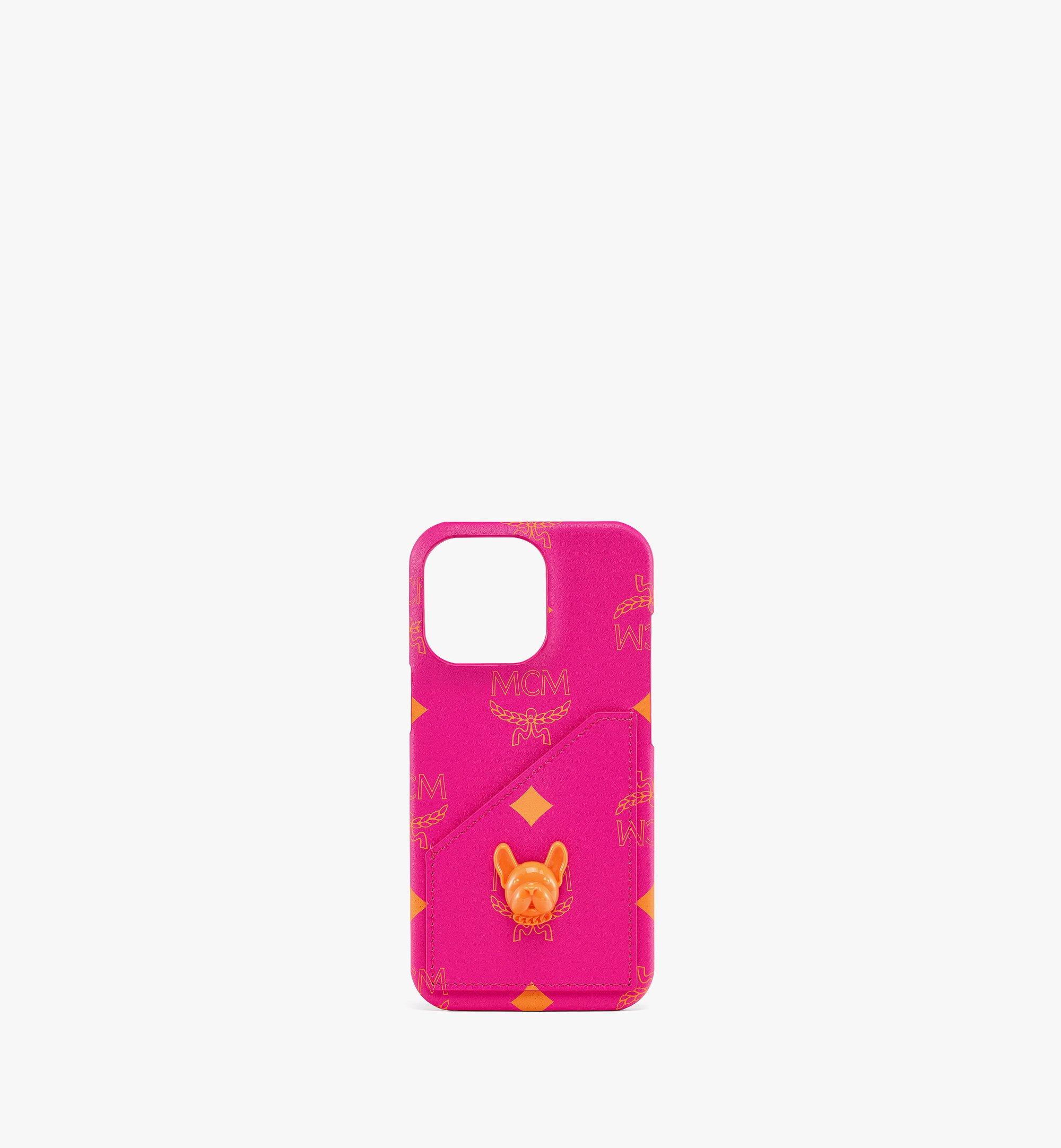 MCM M Pup iPhone 13 Pro Case w/ Card Slot Purple MXECATA03QR001 Alternate View 1