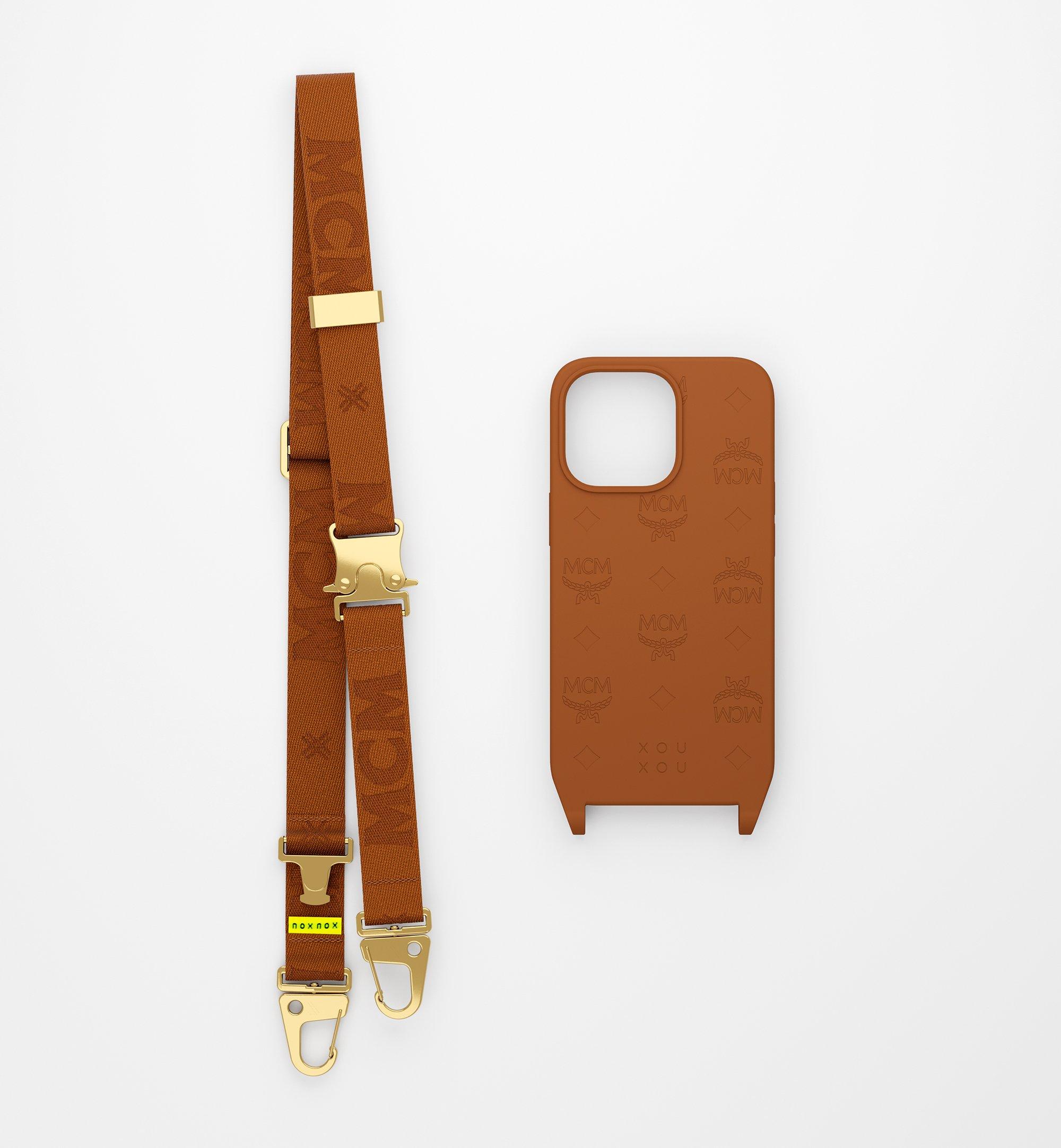 MCM×XOUXOUコラボ☆ストラップ付シリコンiPhoneケース