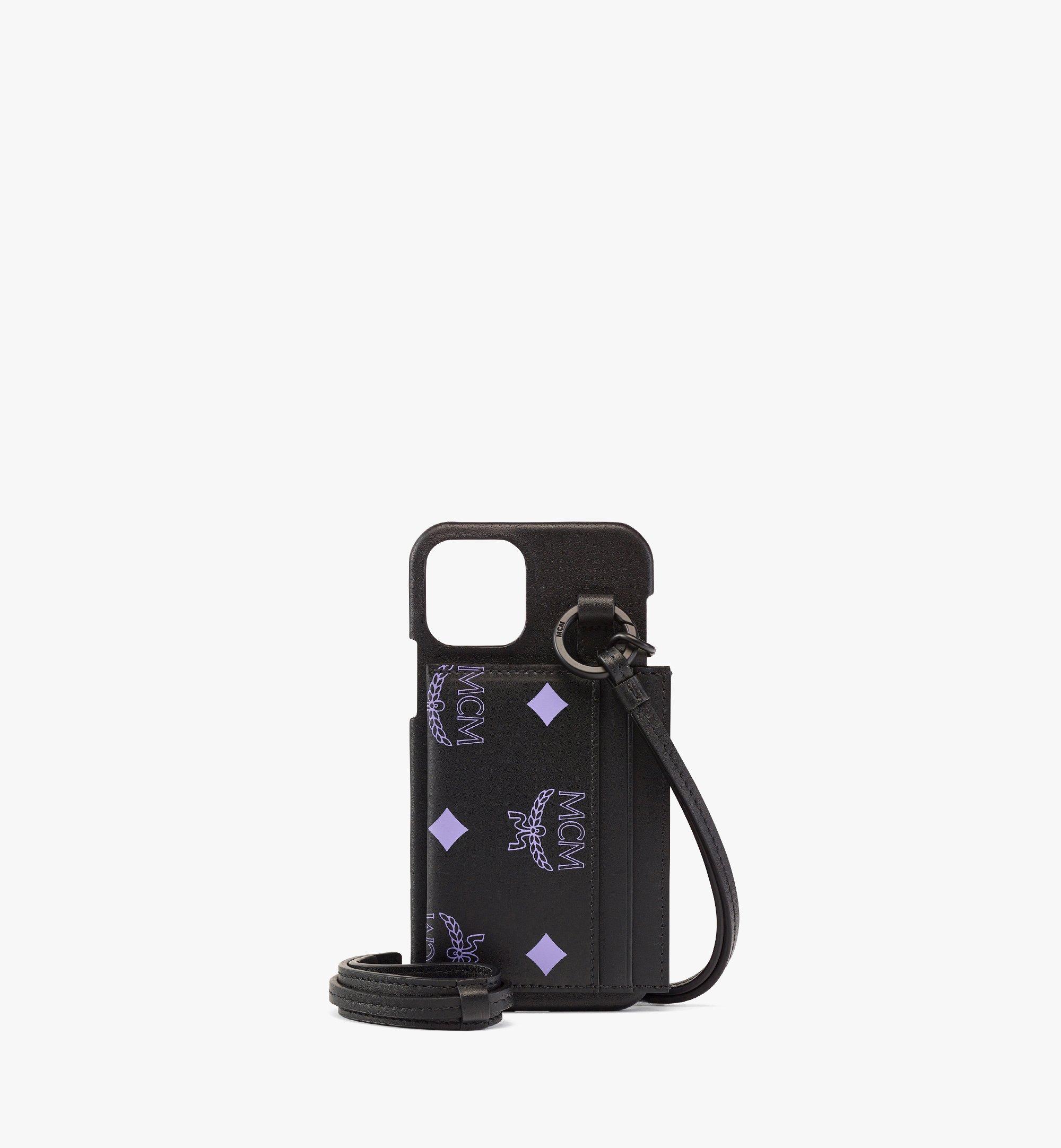 MCM iPhone 12/12 Pro Case with Color Splash Logo Card Case Purple MXECSSX01U4001 Alternate View 1