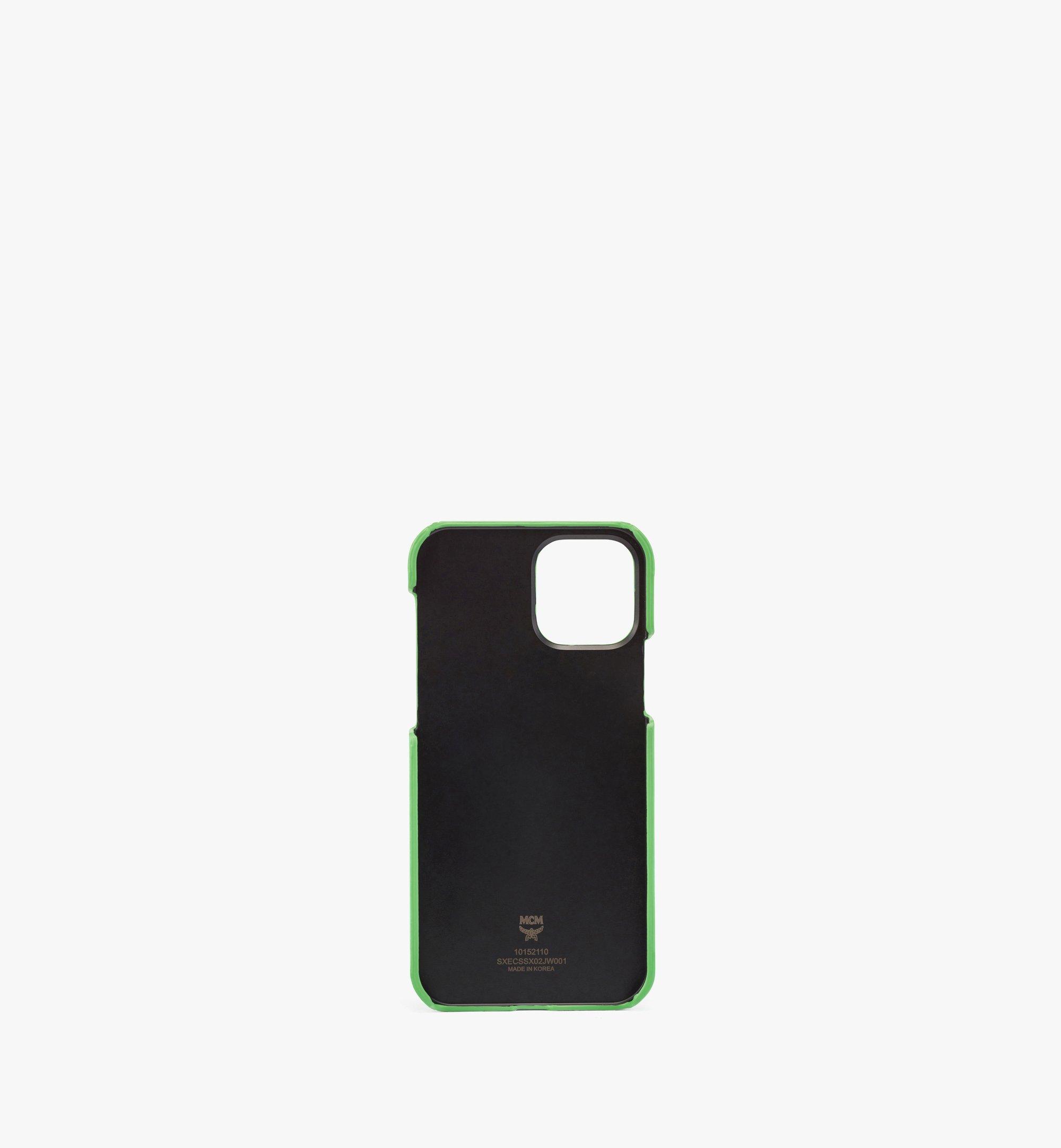 MCM iPhone 12/12 Pro Case w/ Chain Handle and Card Slot Green MXECSSX02JW001 Alternate View 1
