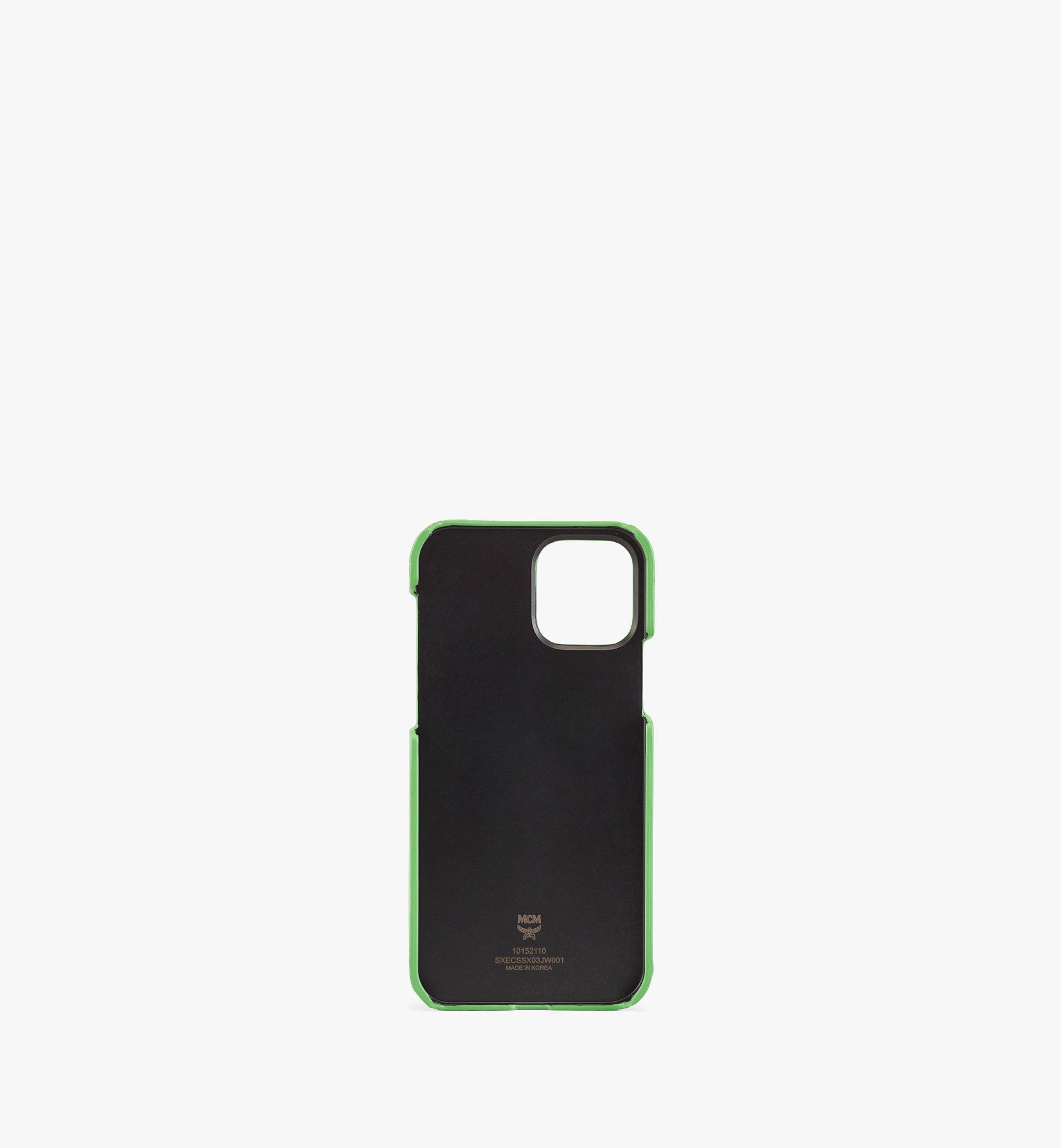 MCM M Pup iPhone 12/12 Pro Case with Card Slot Green MXECSSX03JW001 Alternate View 1