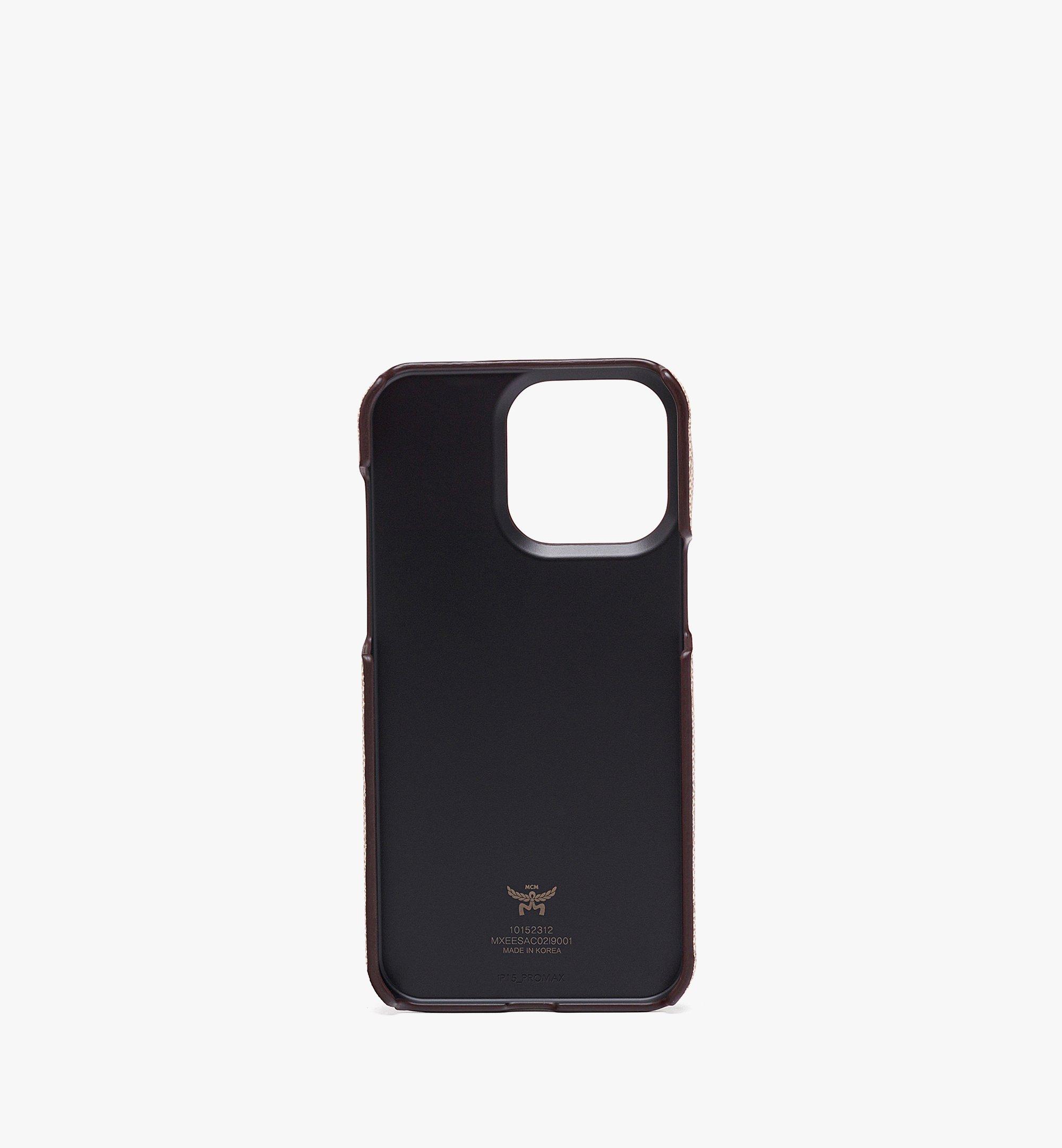 MCM iPhone 15 Pro Max Case in Lauretos Beige MXEESAC02I9001 Alternate View 1
