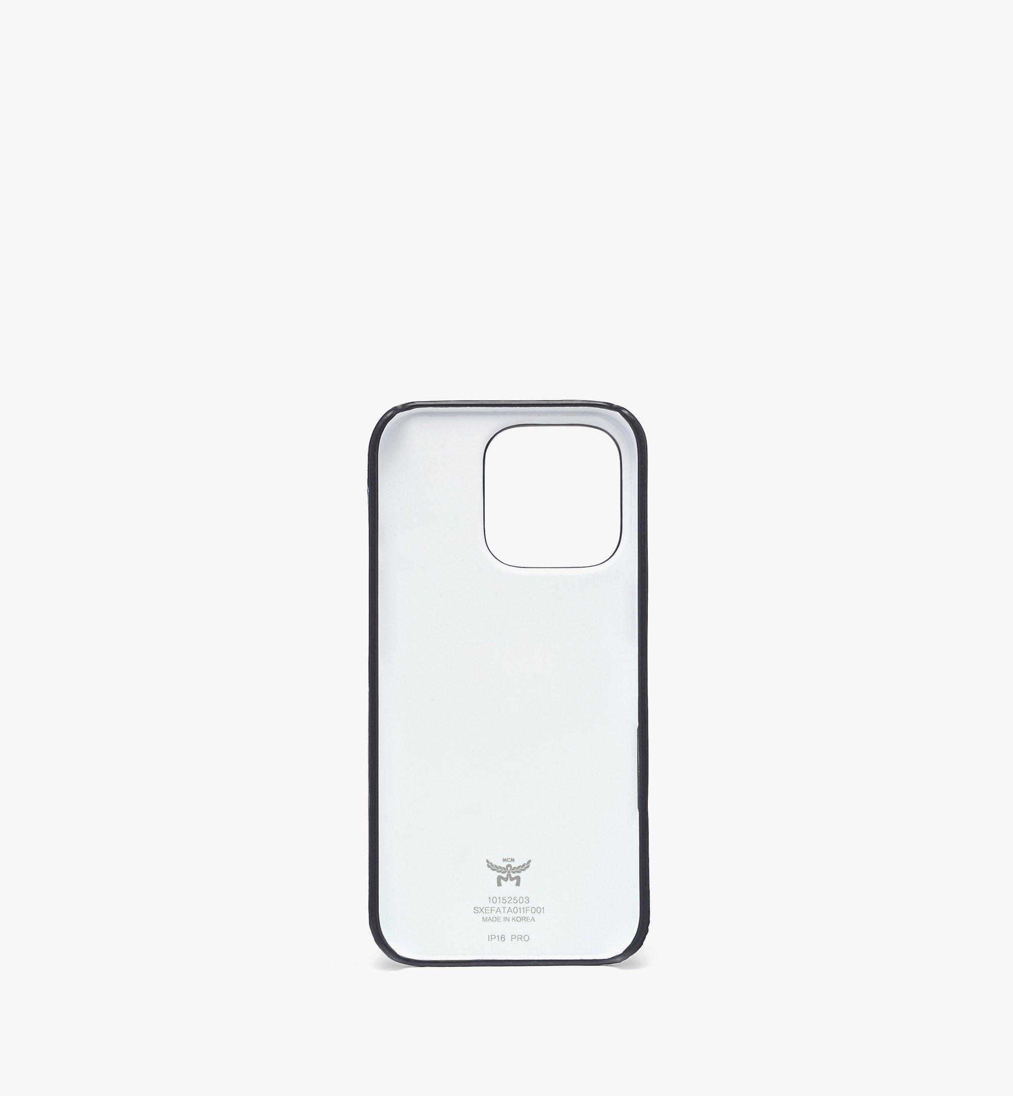MCM iPhone 16 Pro Case in Visetos Blue MXEFATA011F001 Alternate View 2