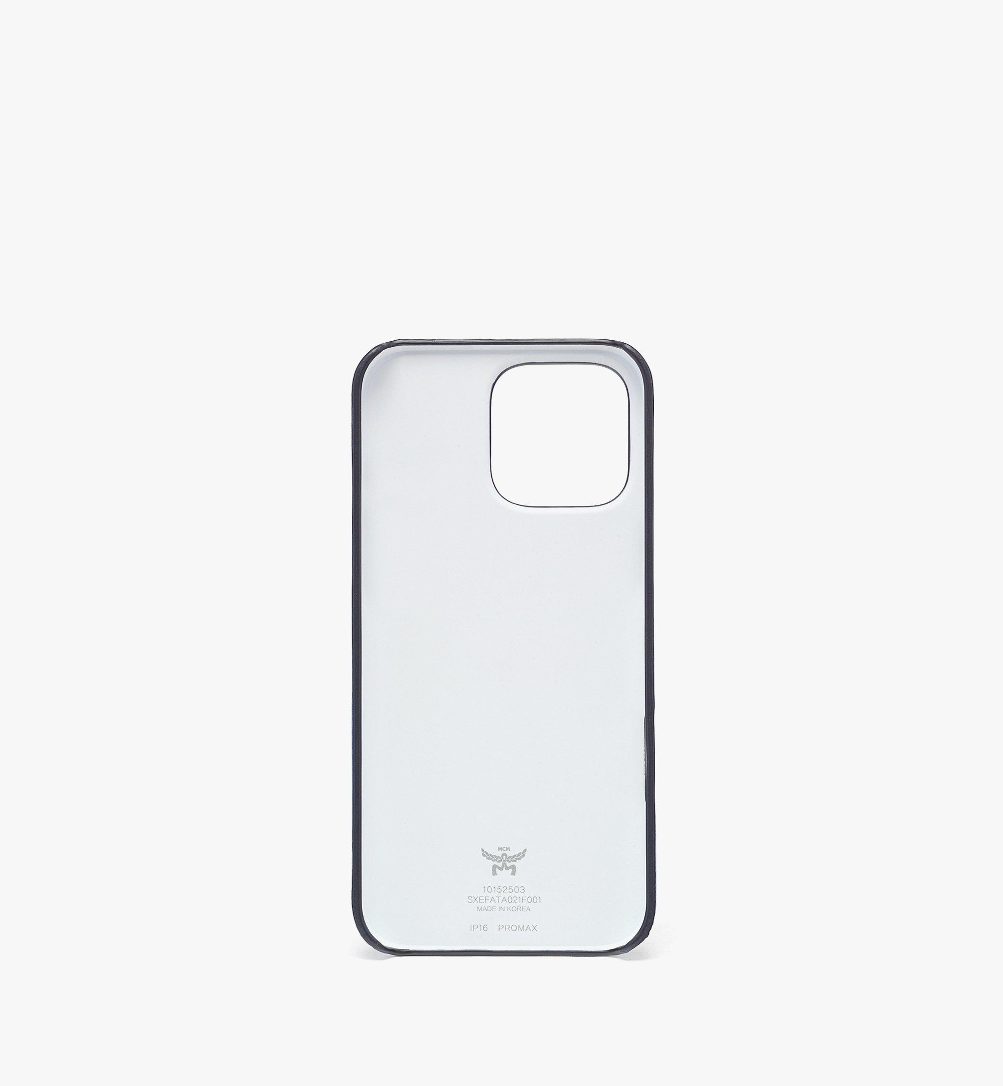 MCM iPhone 16 Pro Max Case in Visetos Blue MXEFATA021F001 Alternate View 2