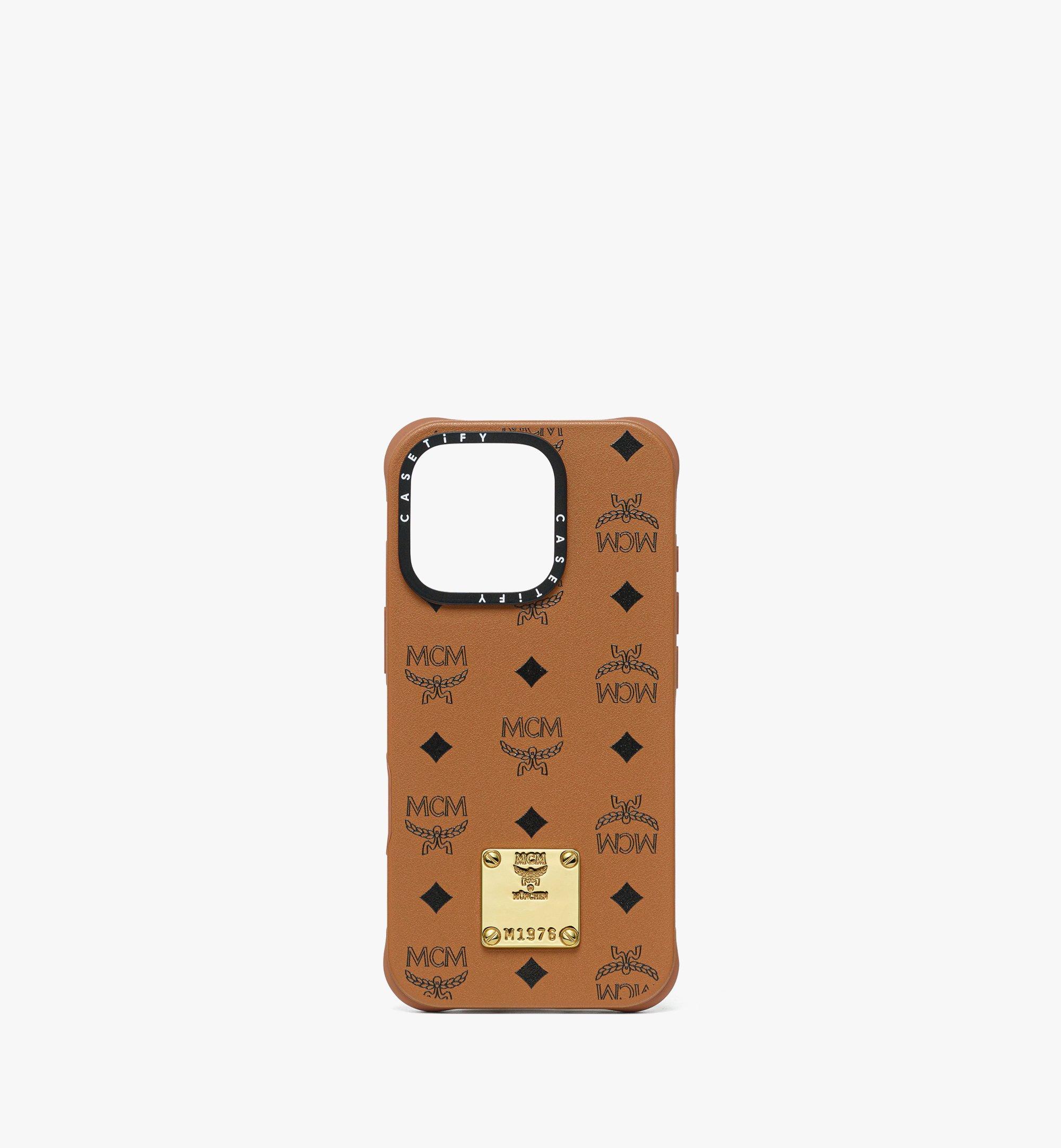 iPhone 16 Pro MCM X CASETiFY Brass Plate BioVeg iPhone Case