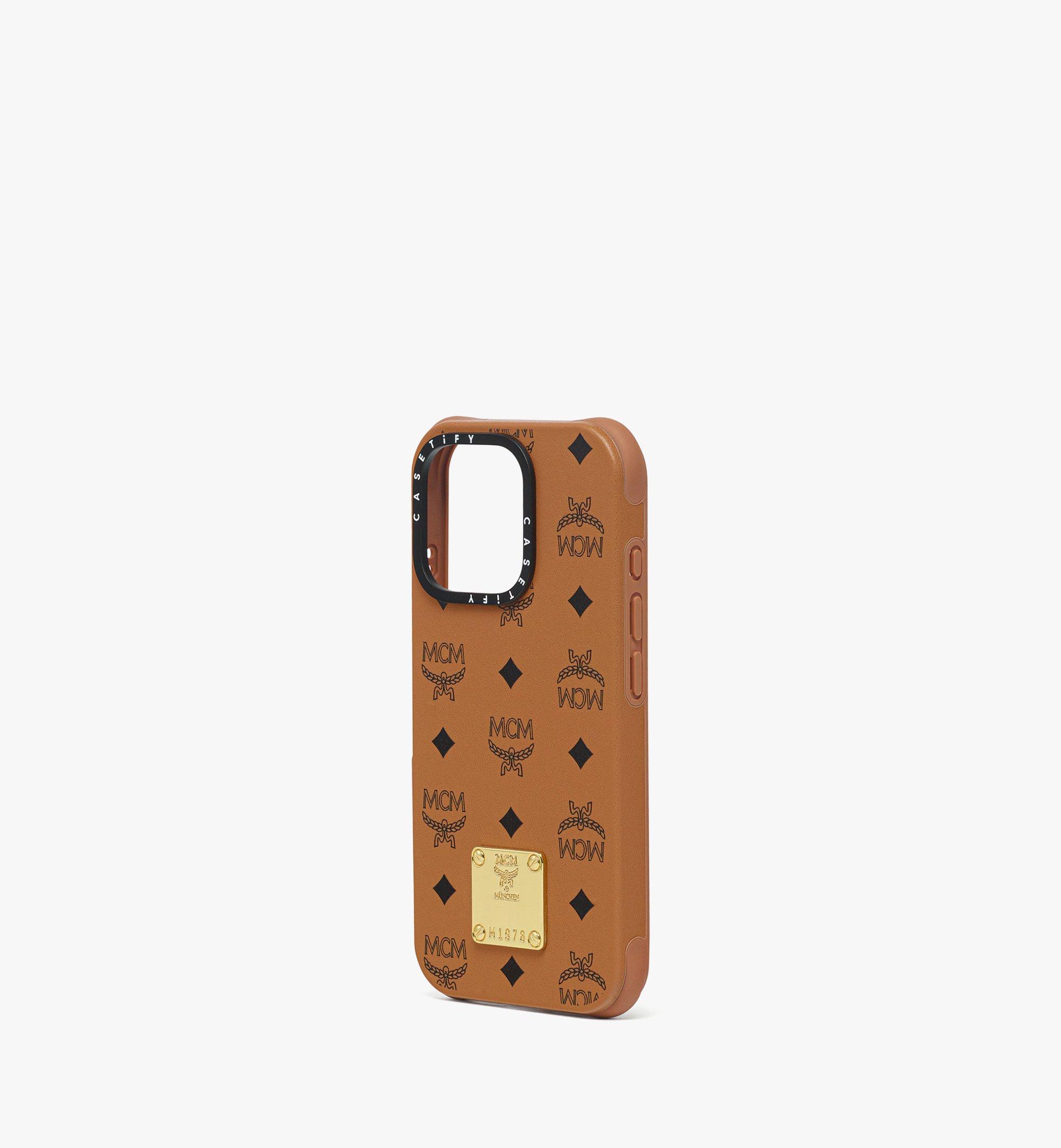 iPhone 16 Pro MCM X CASETiFY Brass Plate BioVeg iPhone Case