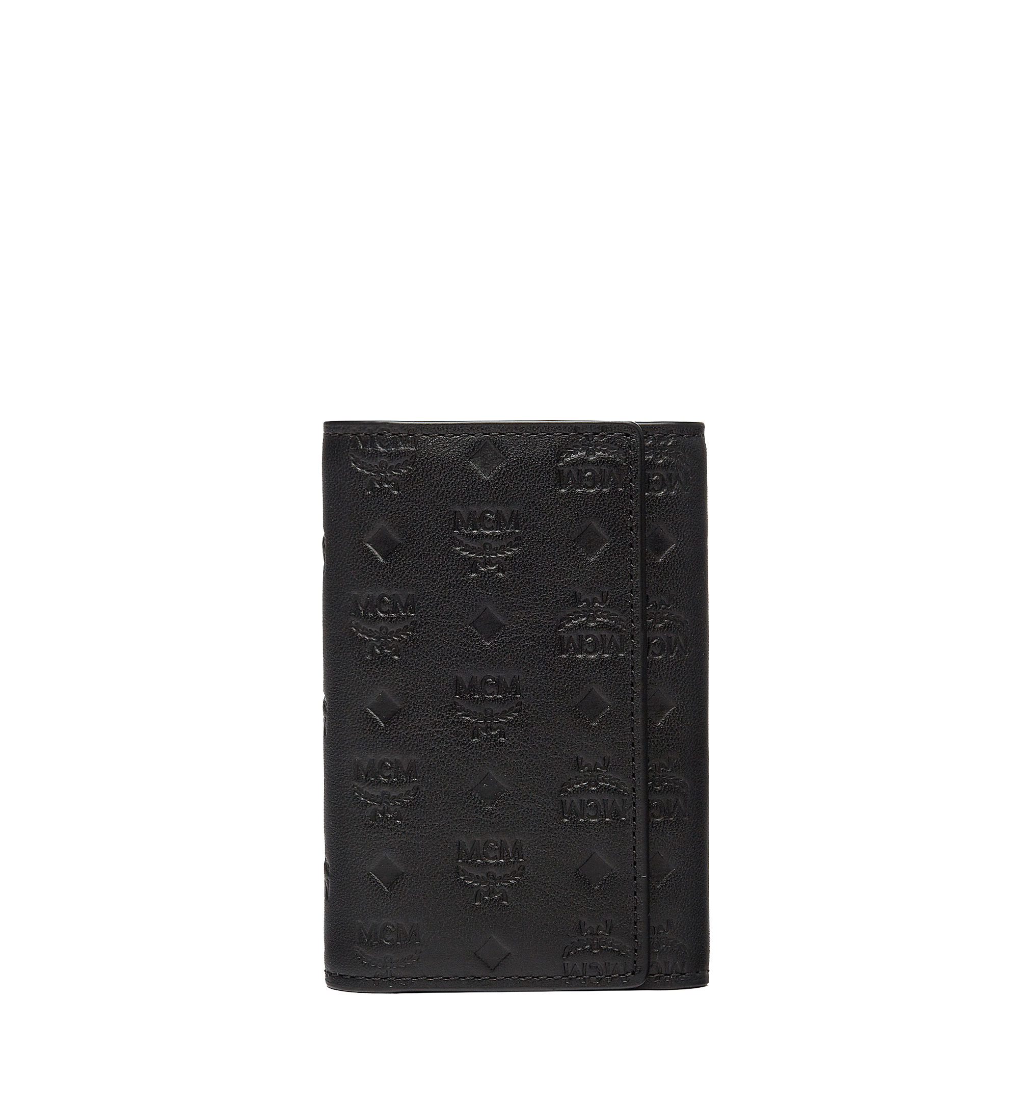 MCM Sigmund Keycase in Monogram Leather Black MXK6AIE22BK001 Alternate View 1