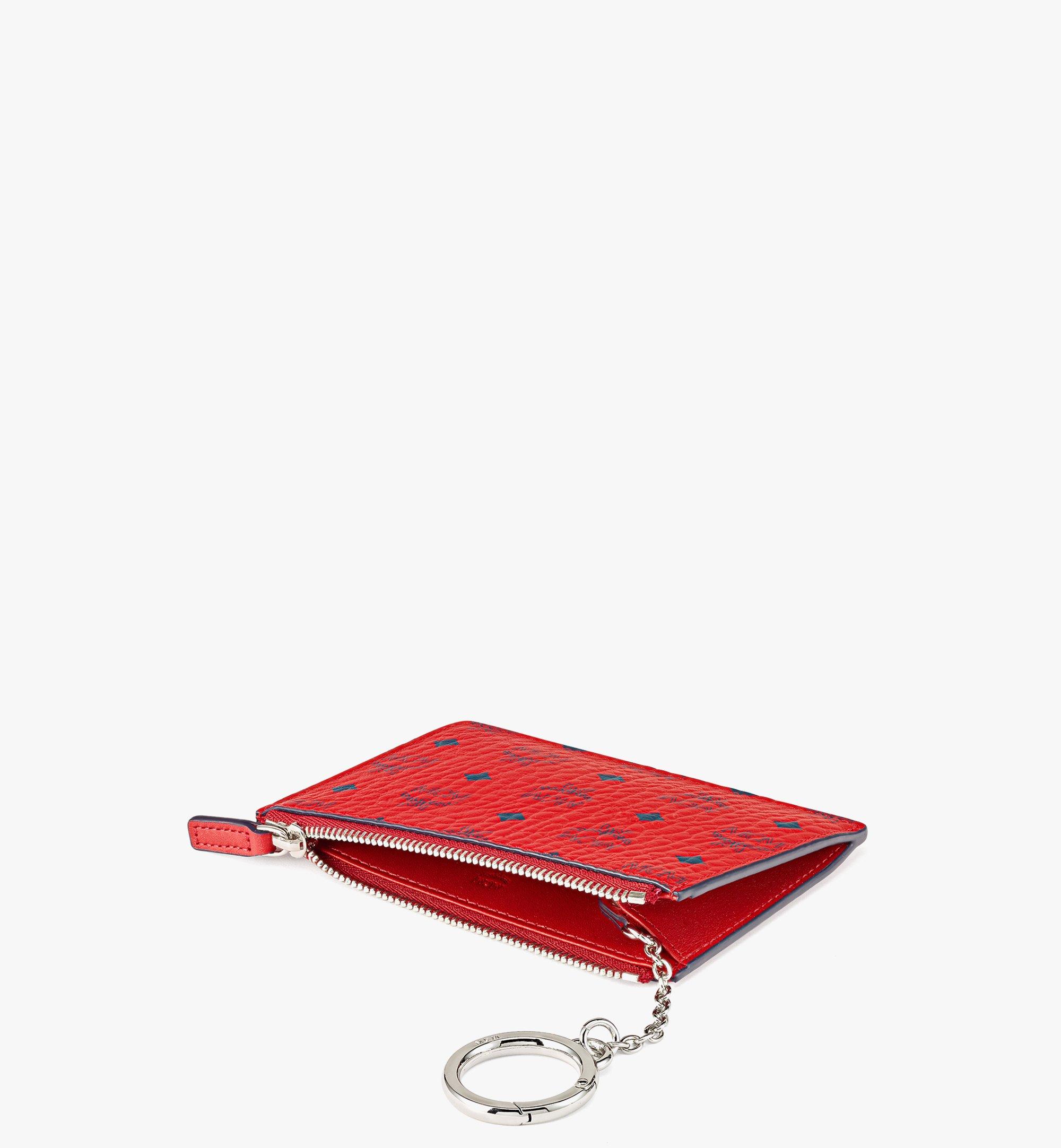 One Size Key Pouch in Visetos Original Red | MCM ®US