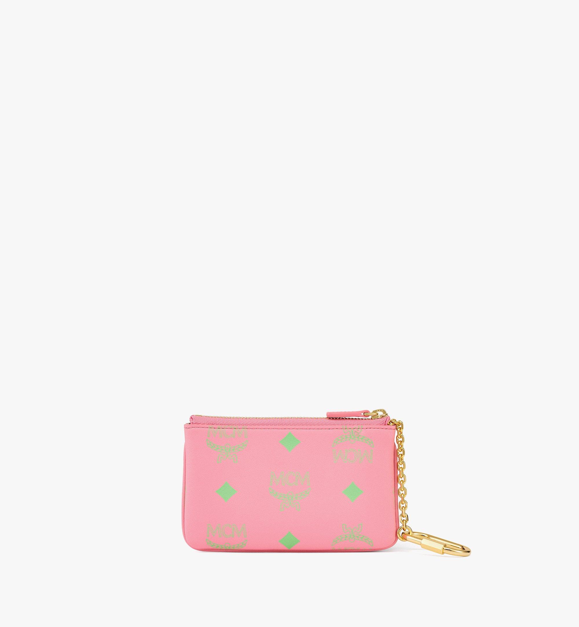 Key Pouch in Color Splash Logo Leather