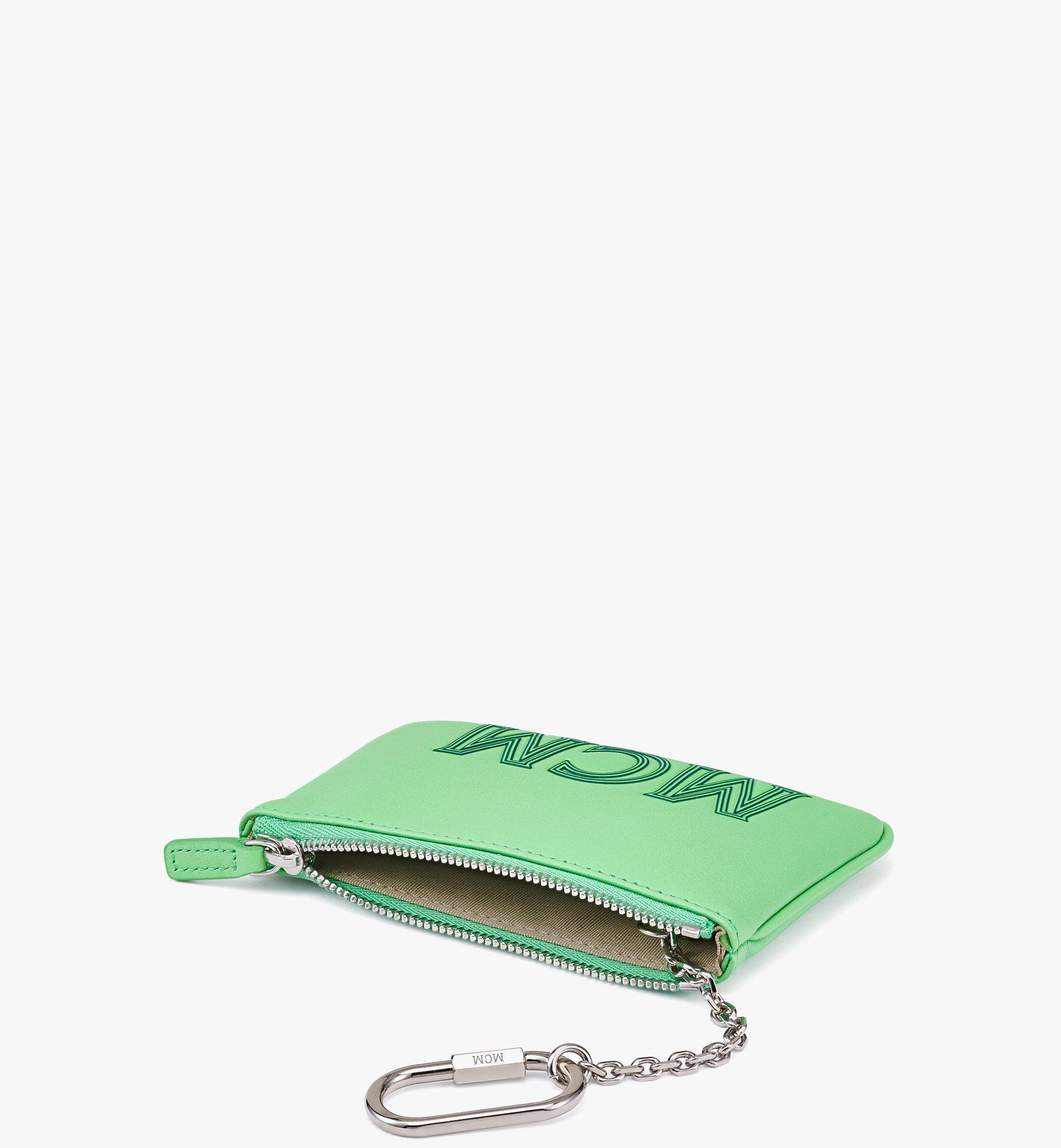 MCM Key Pouch in MCM Leather Green MXKCSSX02JW001 Alternate View 1