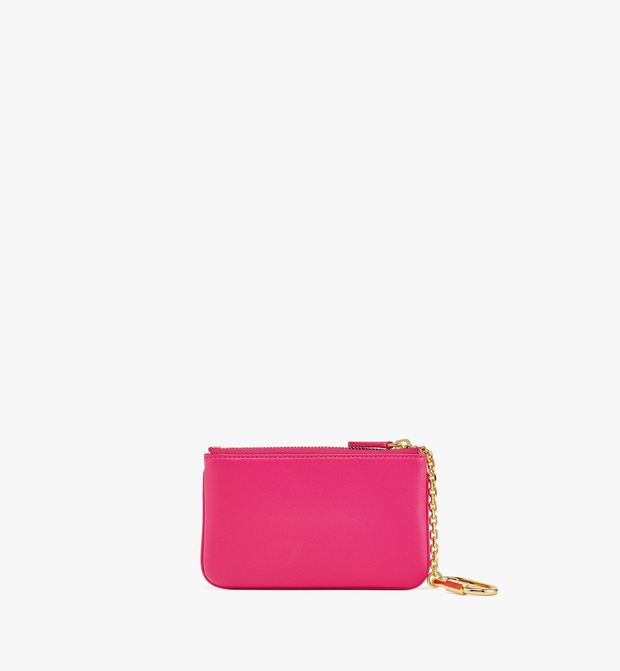 Mini Key Pouch in MCM Leather Pink MCM CN