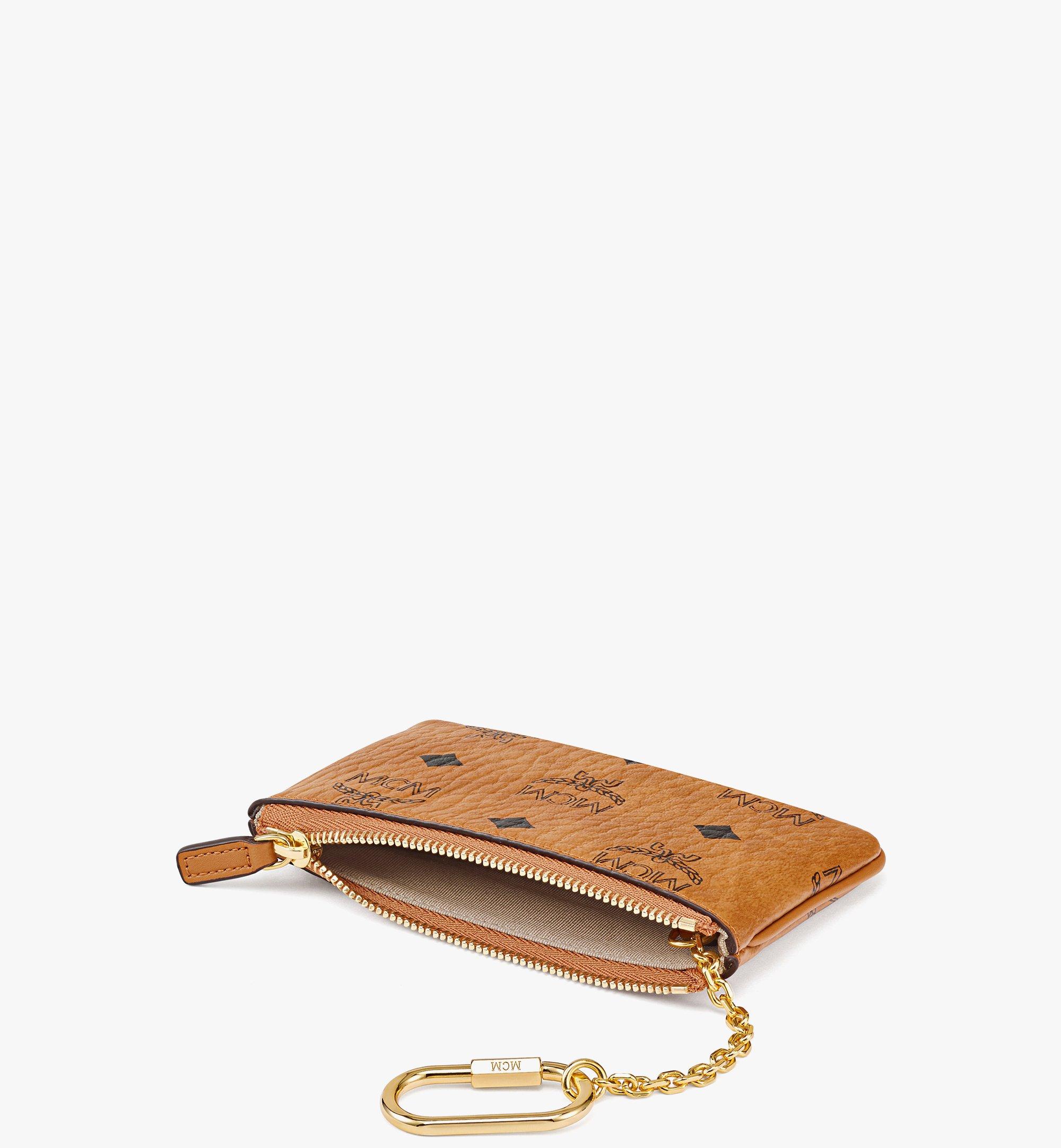 Leather Key Pouch - Light Cognac