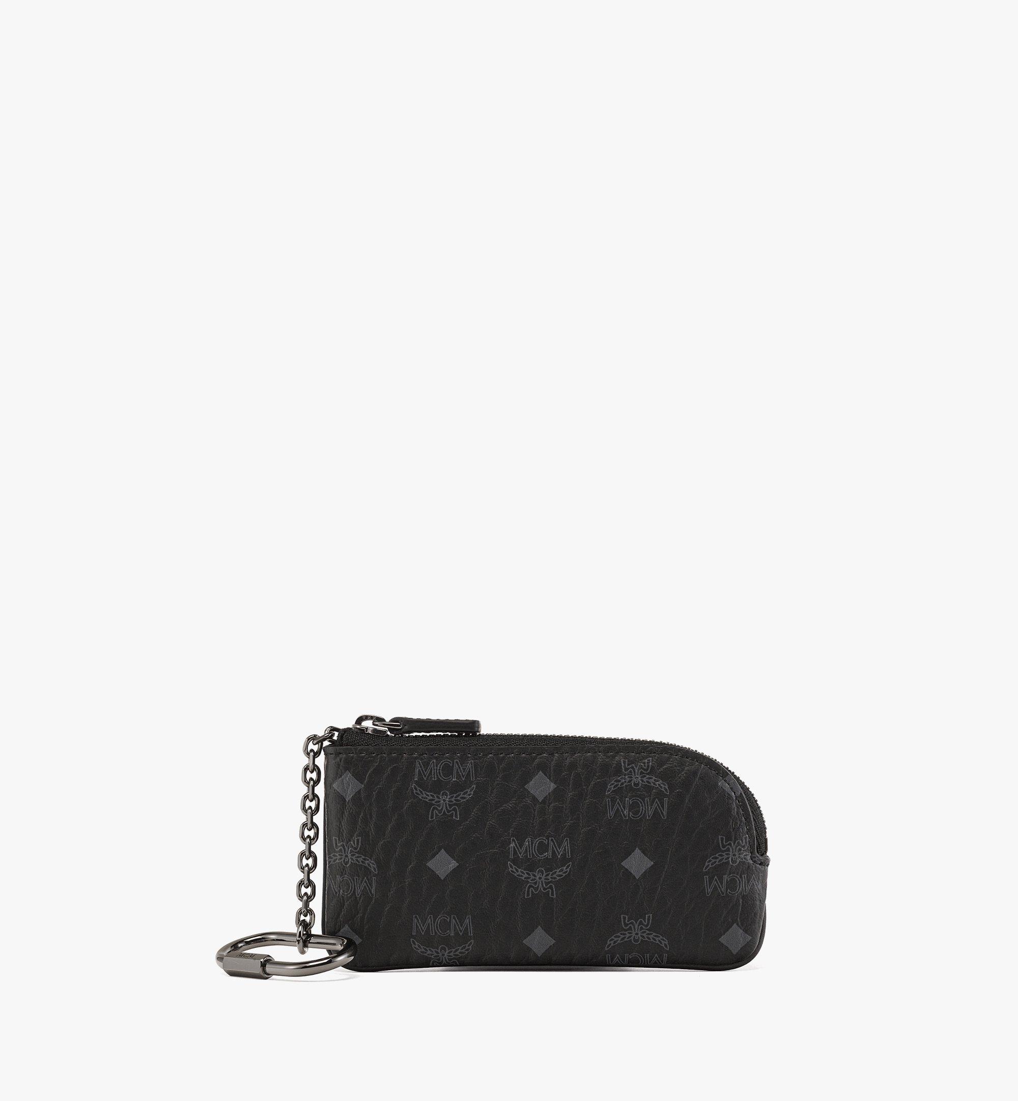 One Size Aren Key Pouch in Visetos Black MCM JP