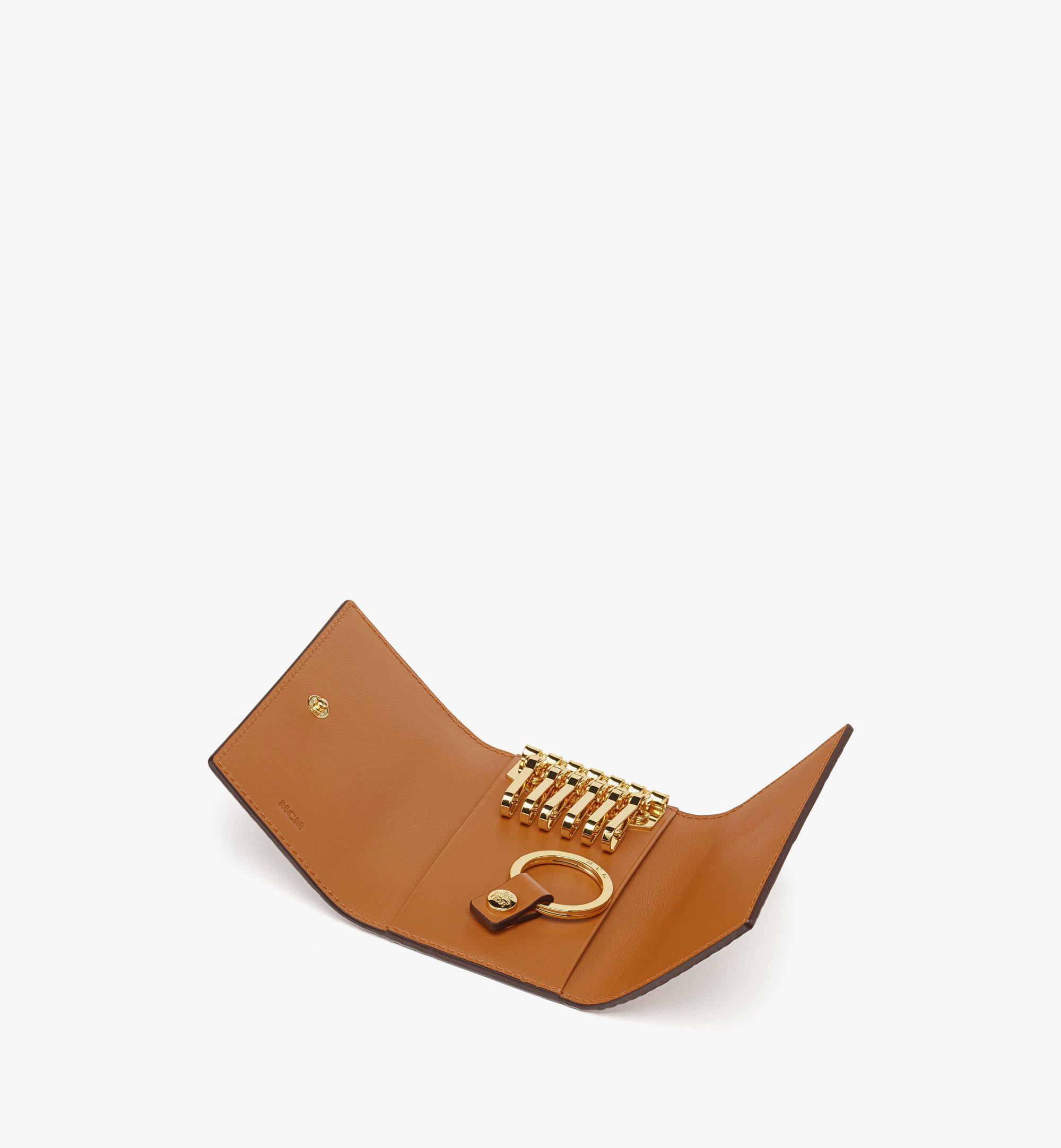 MCM Himmel Key Wallet in Visetos Cognac MXKEATA01CO001 Alternate View 1